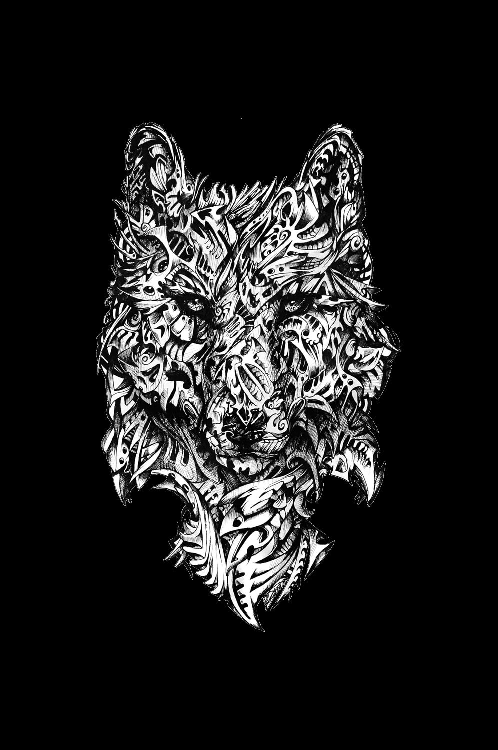 720P, portrait display, wolf, Phone HD Wallpaper