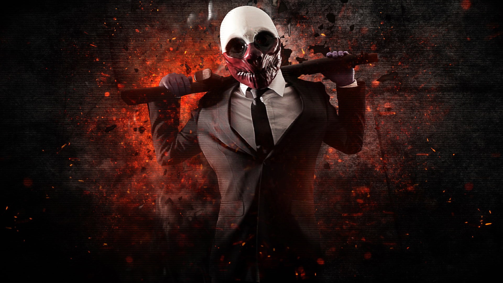 Mask, Money, 1080P, Overkill Software, Shotgun, Background, Game, Weapon, Payday, Bank Robbery, Video Game, The Heist, Wolf, Payday: The Heist, HD Wallpaper