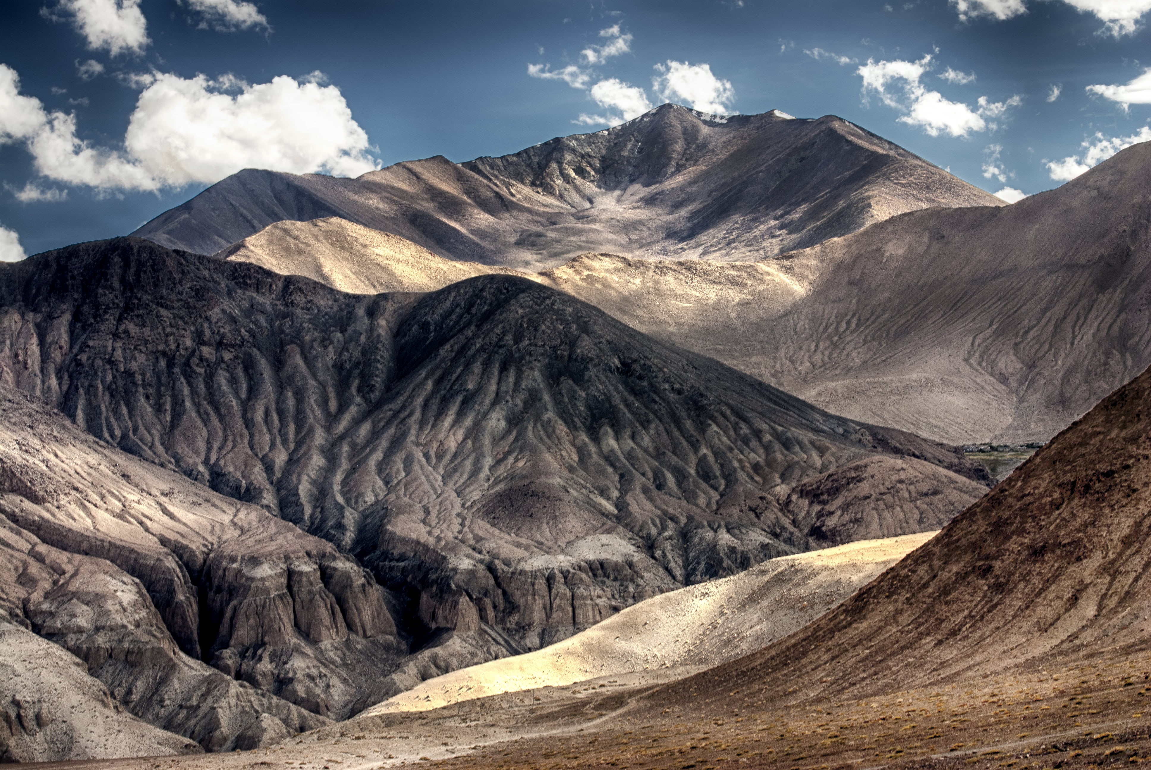 time, mountain Peak, mm, himalayas, brown, ladakh Region, 4K, nikon  d80, mountain, day, leh  india, black and brown, sculpted, zero, photography, runoff, HD Wallpaper