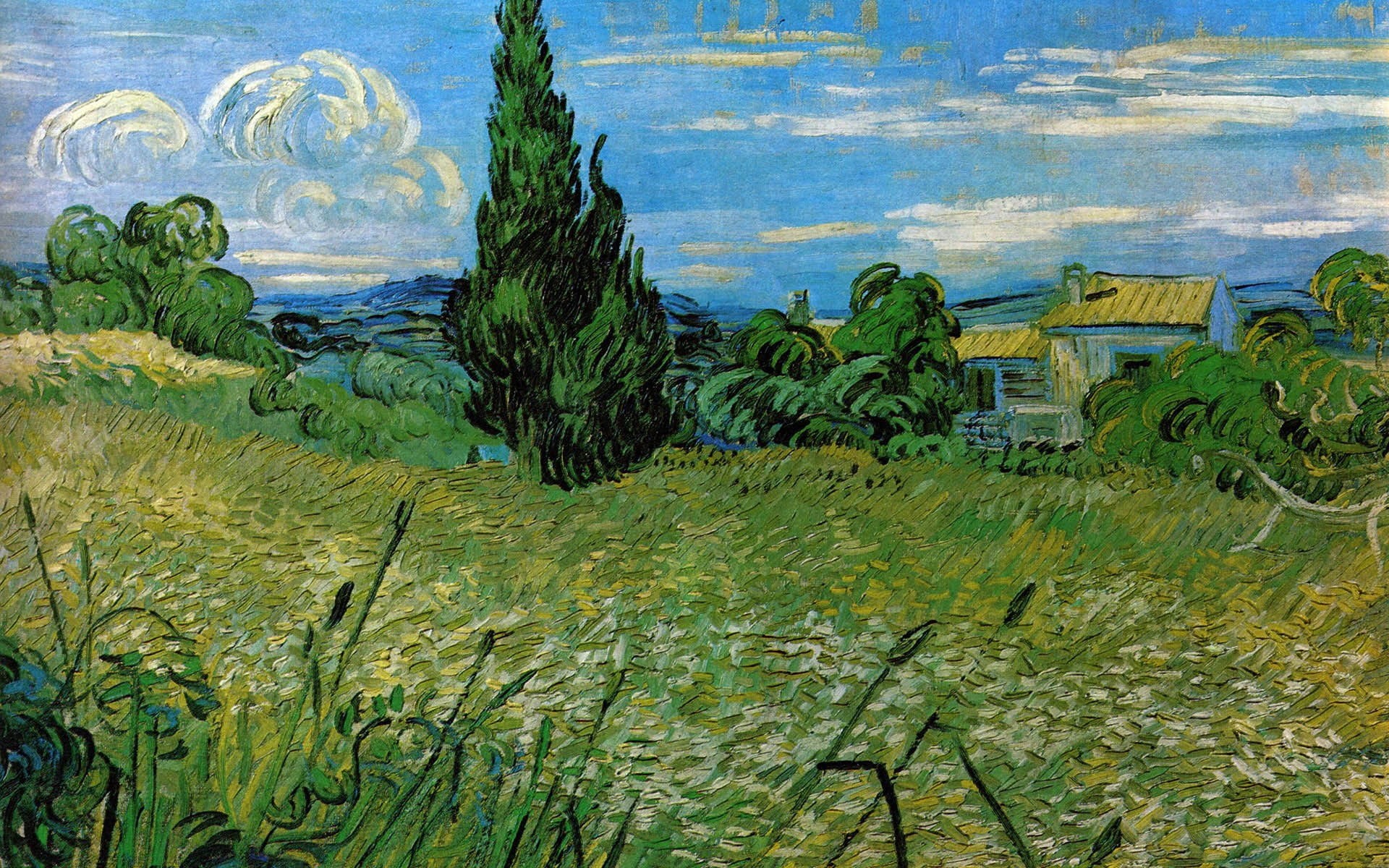 artwork, van, 1080P, paintings, vincent, gogh, HD Wallpaper