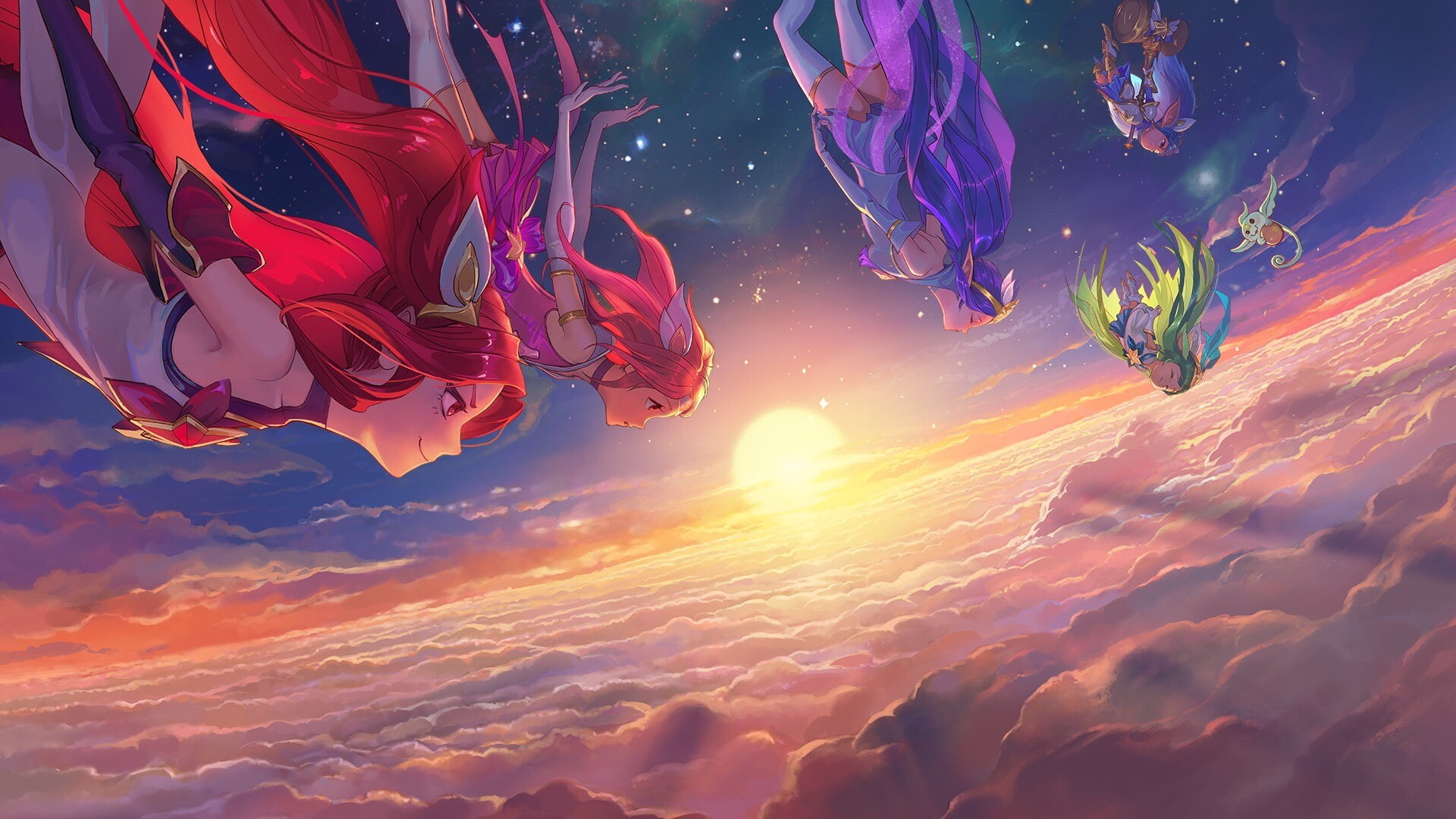 swimming, animal, anime girls, sea, multi colored, orange color, vertebrate, Summoners Rift, animals in the wild, animal themes, marine, 1080P, League of Legends, HD Wallpaper