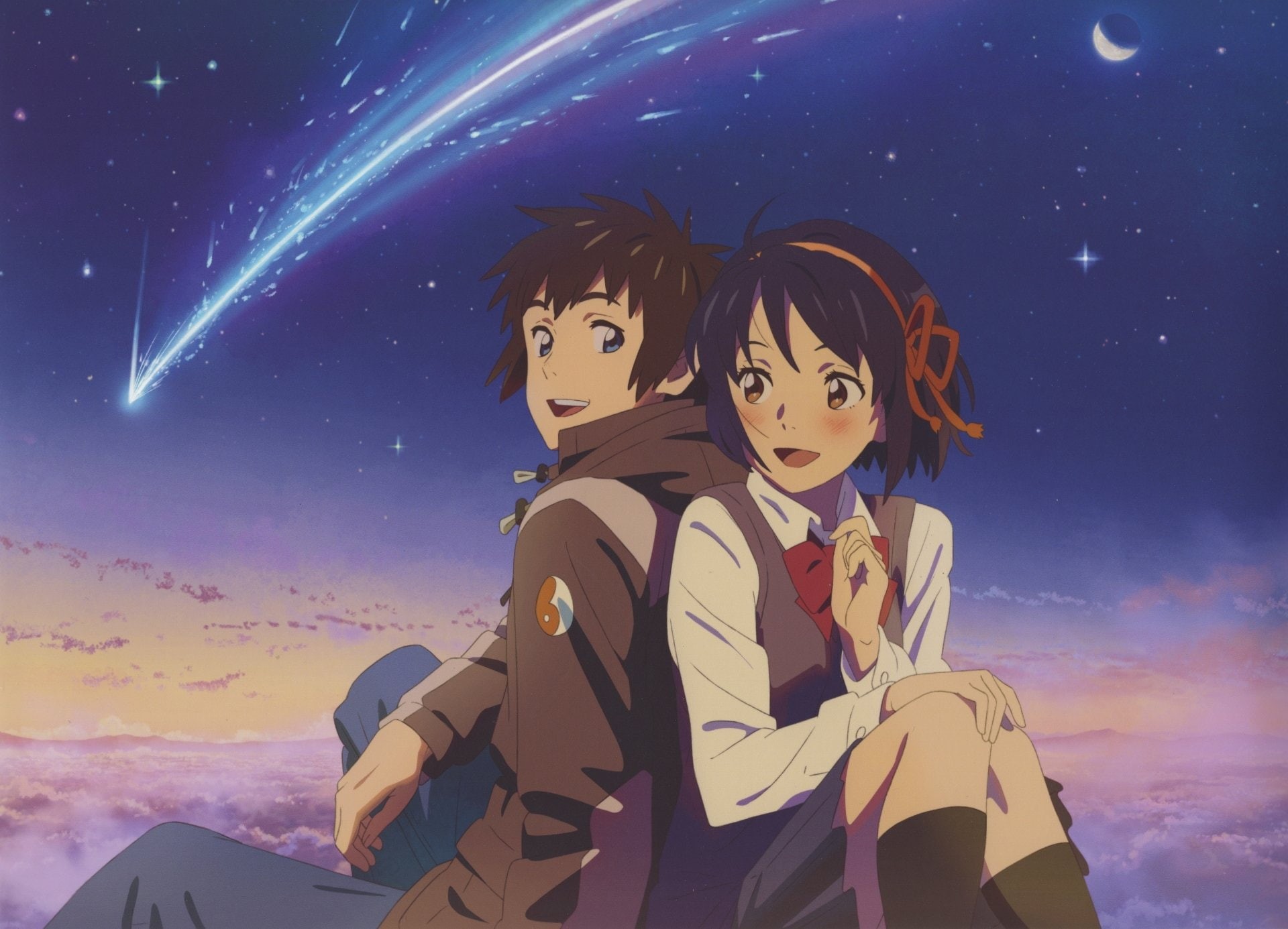 1080P, Mitsuha Miyamizu, Your Name., Taki Tachibana, Anime, HD Wallpaper