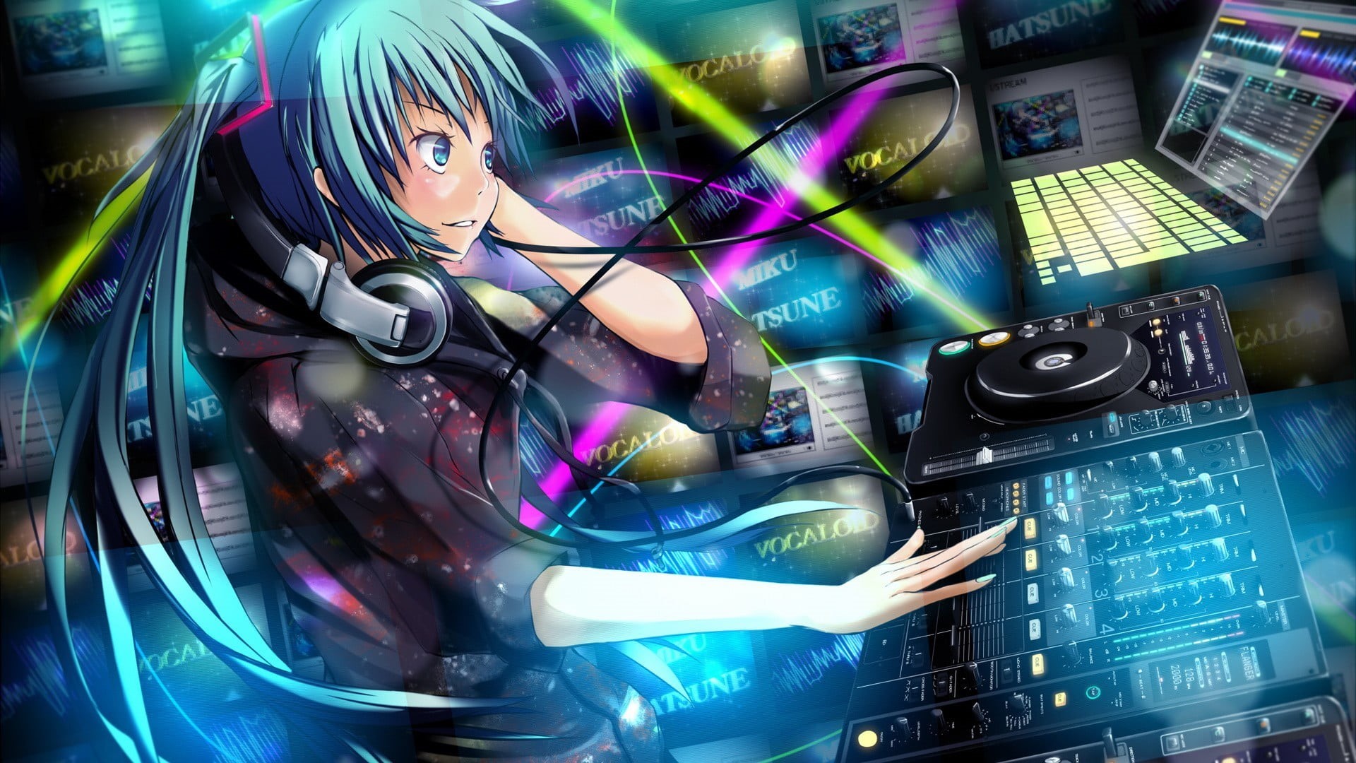 youth culture, lifestyles, 1080P, real people, music, multi colored, glasses, arts culture and entertainment, women, miku, communication, Vocaloid, hatsune, HD Wallpaper