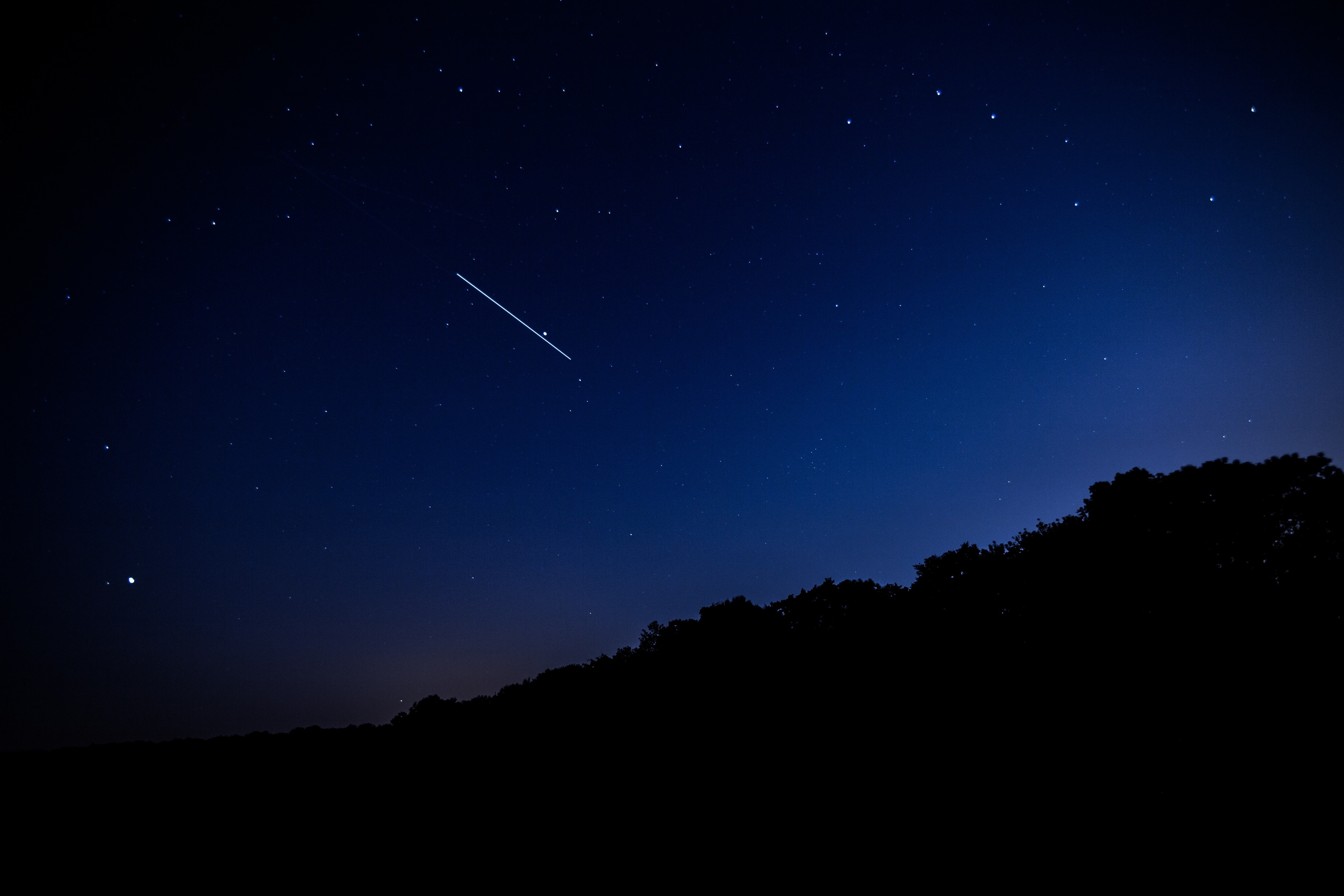 shooting star, nature, sky, dark, 4k, 5k, hd, stars, evening, 5K, HD Wallpaper