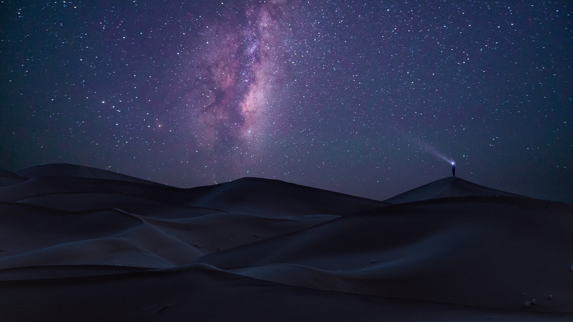 mountain, tranquility, dark, nature landscape long exposure desert sahara milky way starry night dune space, outdoors, sky, arts culture and entertainment, HD Wallpaper