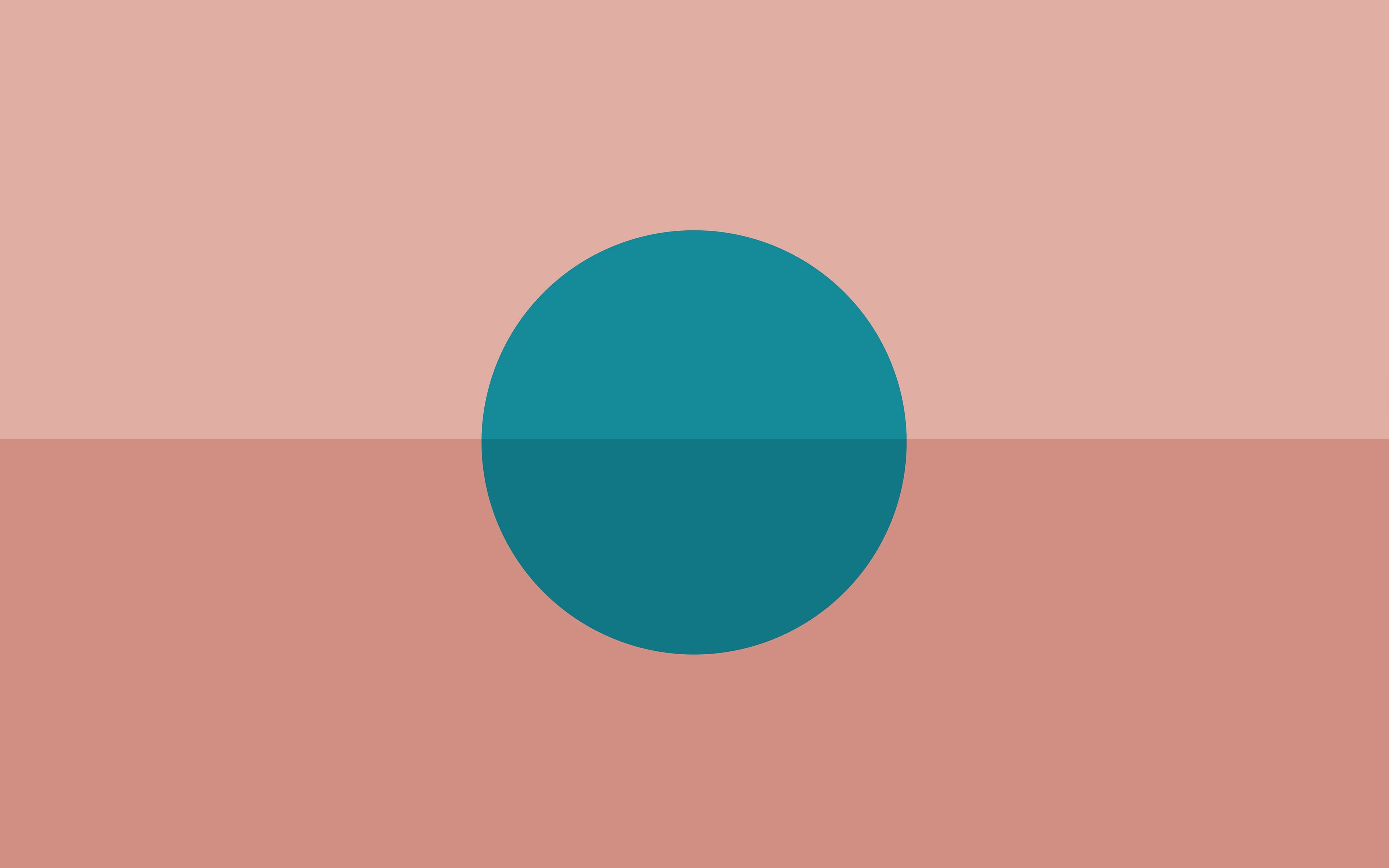 4K, illustration, tycho, pink, blue, green, art, sun, minimal, HD Wallpaper