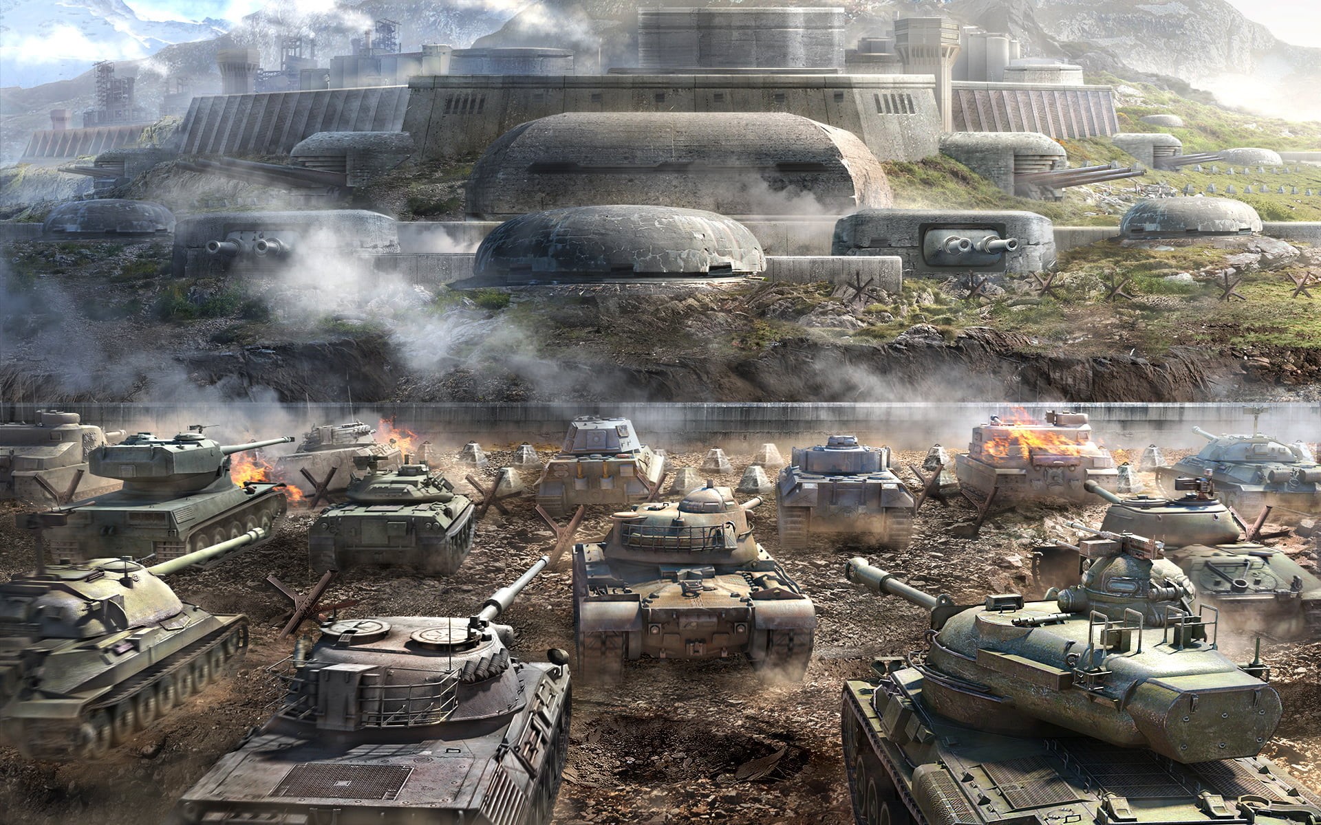 Is-7, Tortoise, architecture, belief, built structure, STB-1, Mountains, Leopard 1, spirituality, Tanks, Wargaming Net, religion, Fortified, World Of Tanks, HD Wallpaper