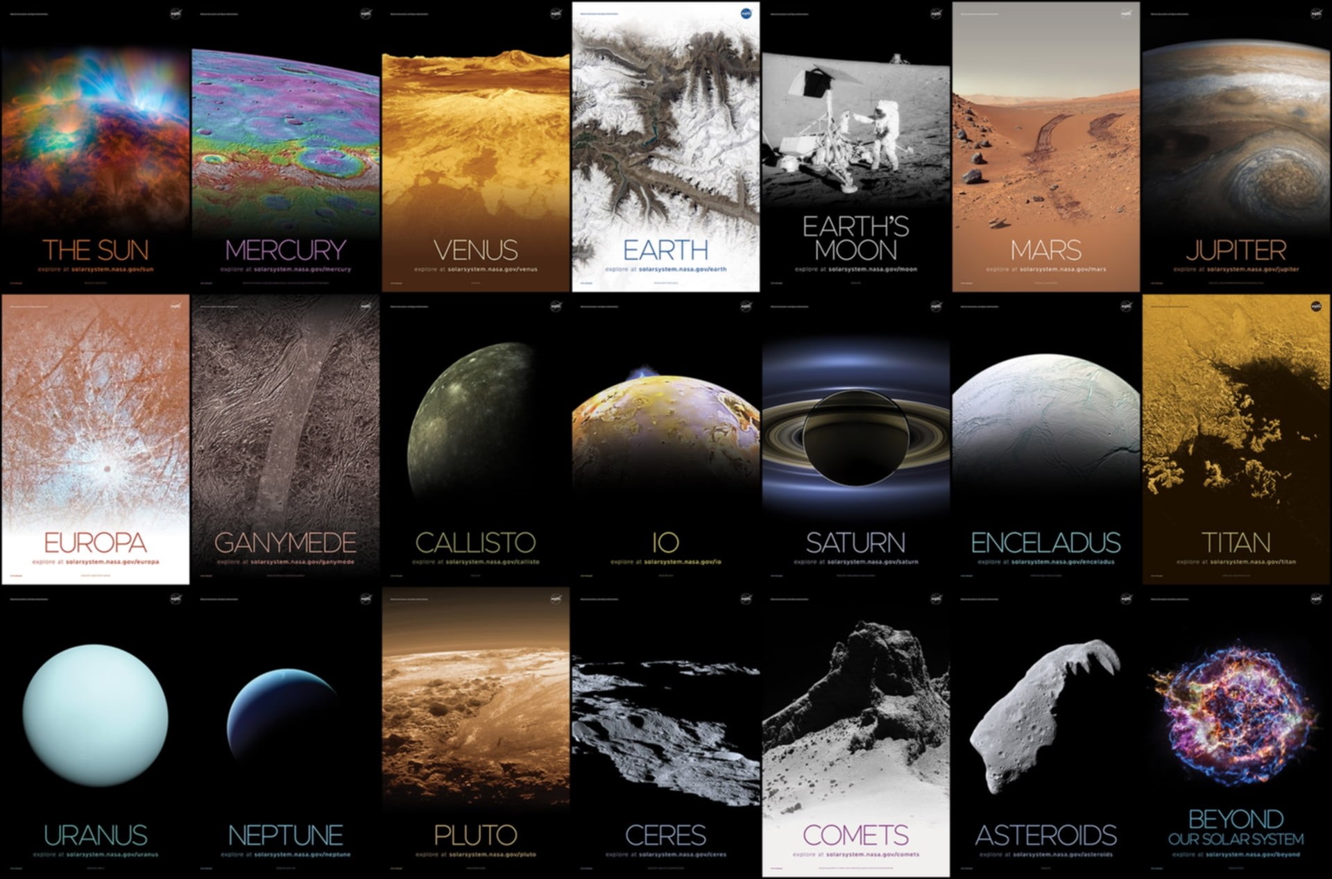 comet, Solar System, Mars, poster, asteroid, planet, Earth, 1080P, Moon, Sun, HD Wallpaper