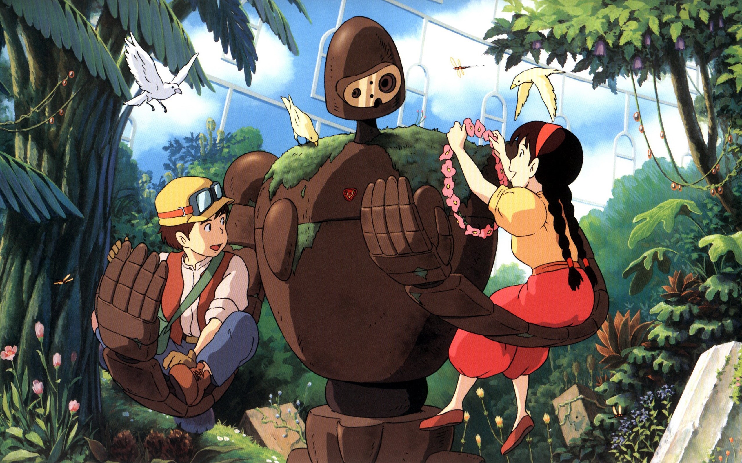 Miyazaki, Girl, Hayao, 2K, Studio, Boy, Ghibli, Robot, HD Wallpaper