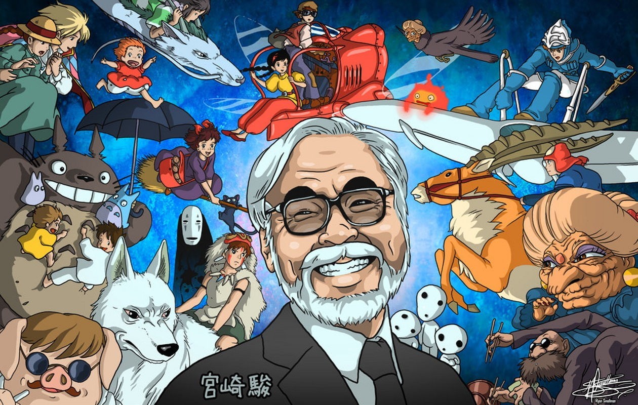artwork, Studio Ghibli, animated movies, Hayao Miyazaki, 480P, anime, HD Wallpaper