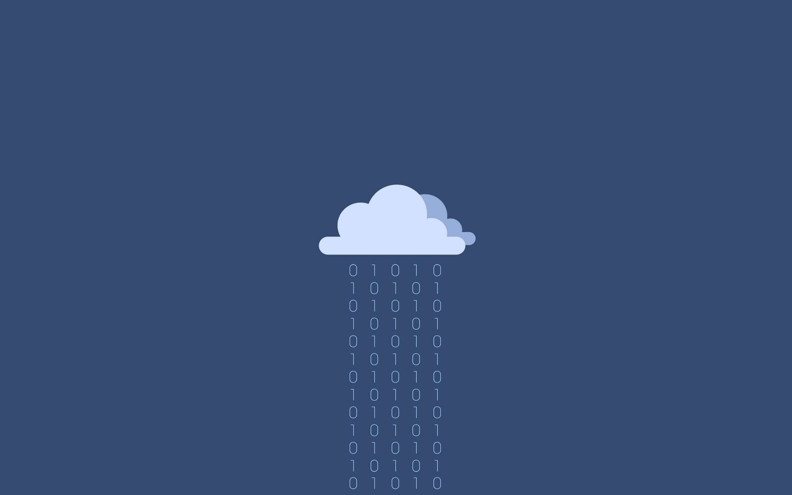 720P, numbers, rain, clouds, binary, vector, Flatdesign, digital art, HD Wallpaper
