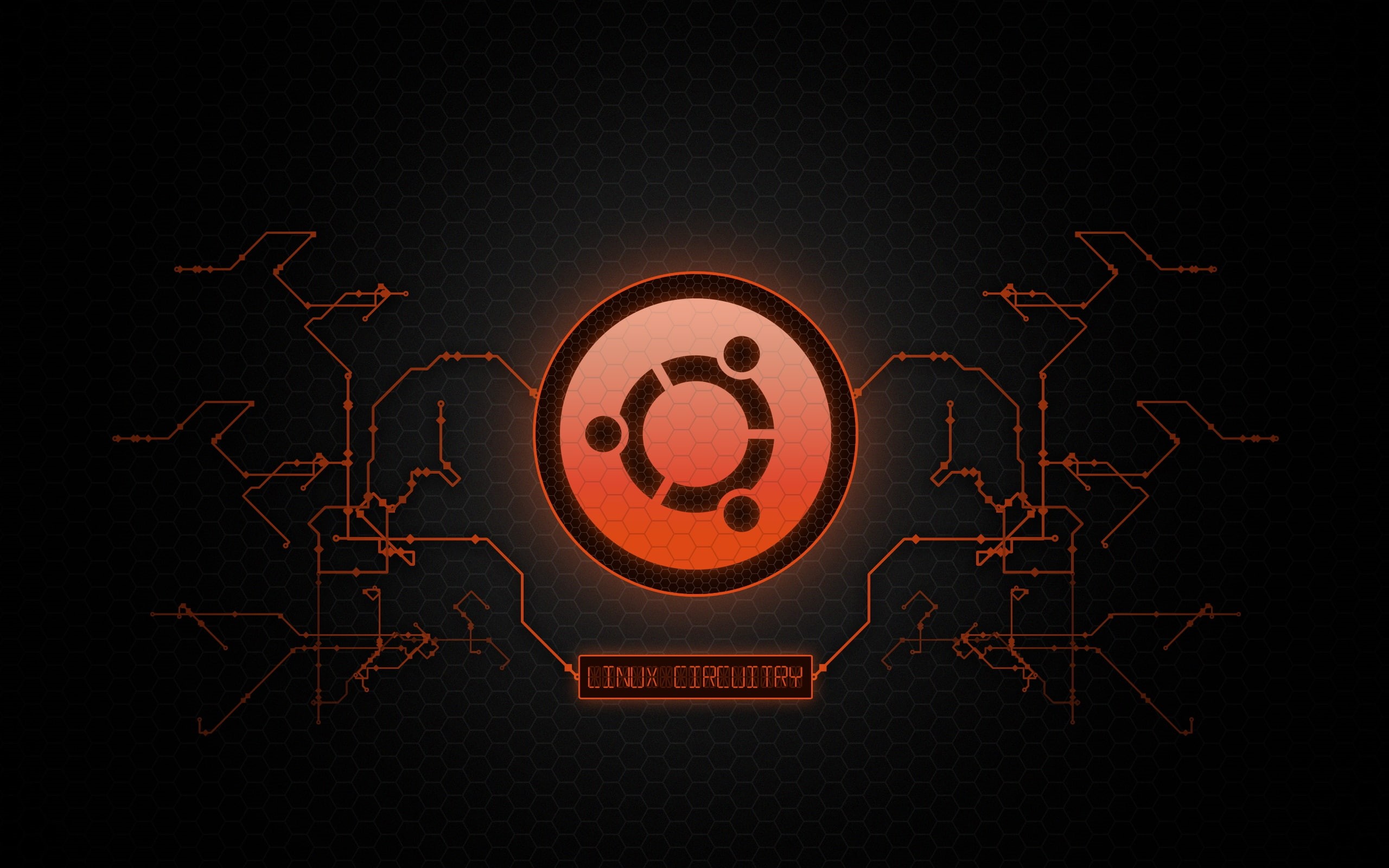chip, 2K, Linux, Ubuntu, scheme, style, logo, UbuntuCircuitry, Metal, HD Wallpaper