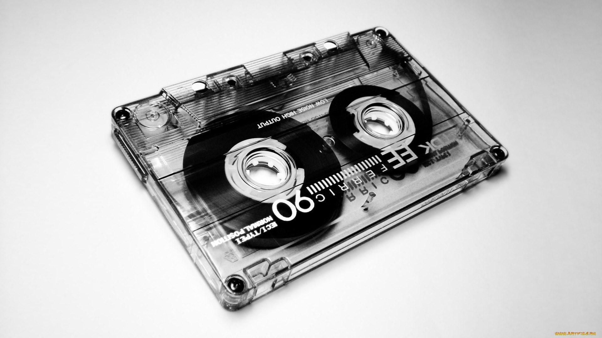 1080P, music, tape, hd, cassette, bw, HD Wallpaper