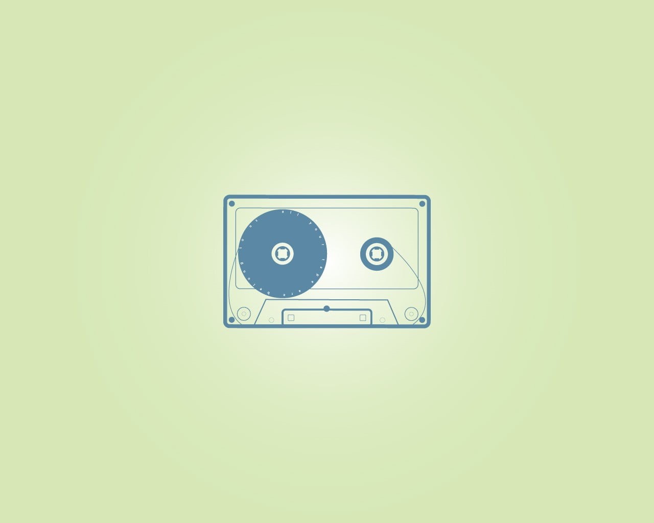 retro styled, cassette, green color, technology, single object, minimalism, studio shot, analog, sound recording equipment, sticker, circle, no people, HD Wallpaper