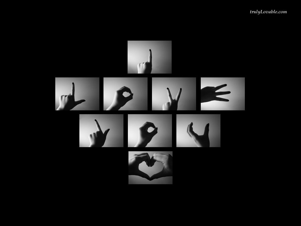 hands, art design, love, dark, 480P, i love you, background, feelings, dark background, design, art, romance, gestures, heart, HD Wallpaper