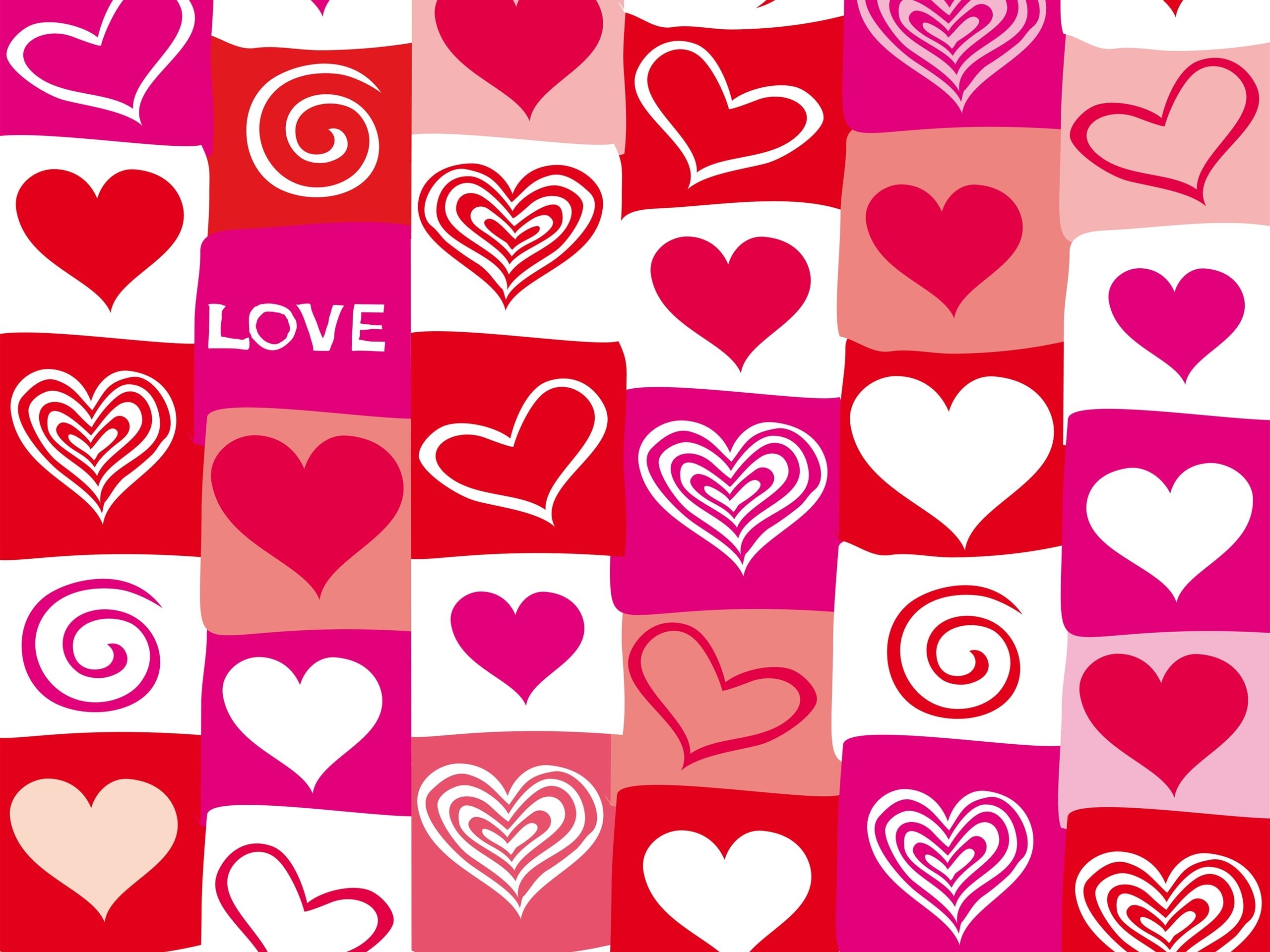 Design, paper, white, 2K, Red, Hearts, Purple, Love, Vector, wall, HD Wallpaper