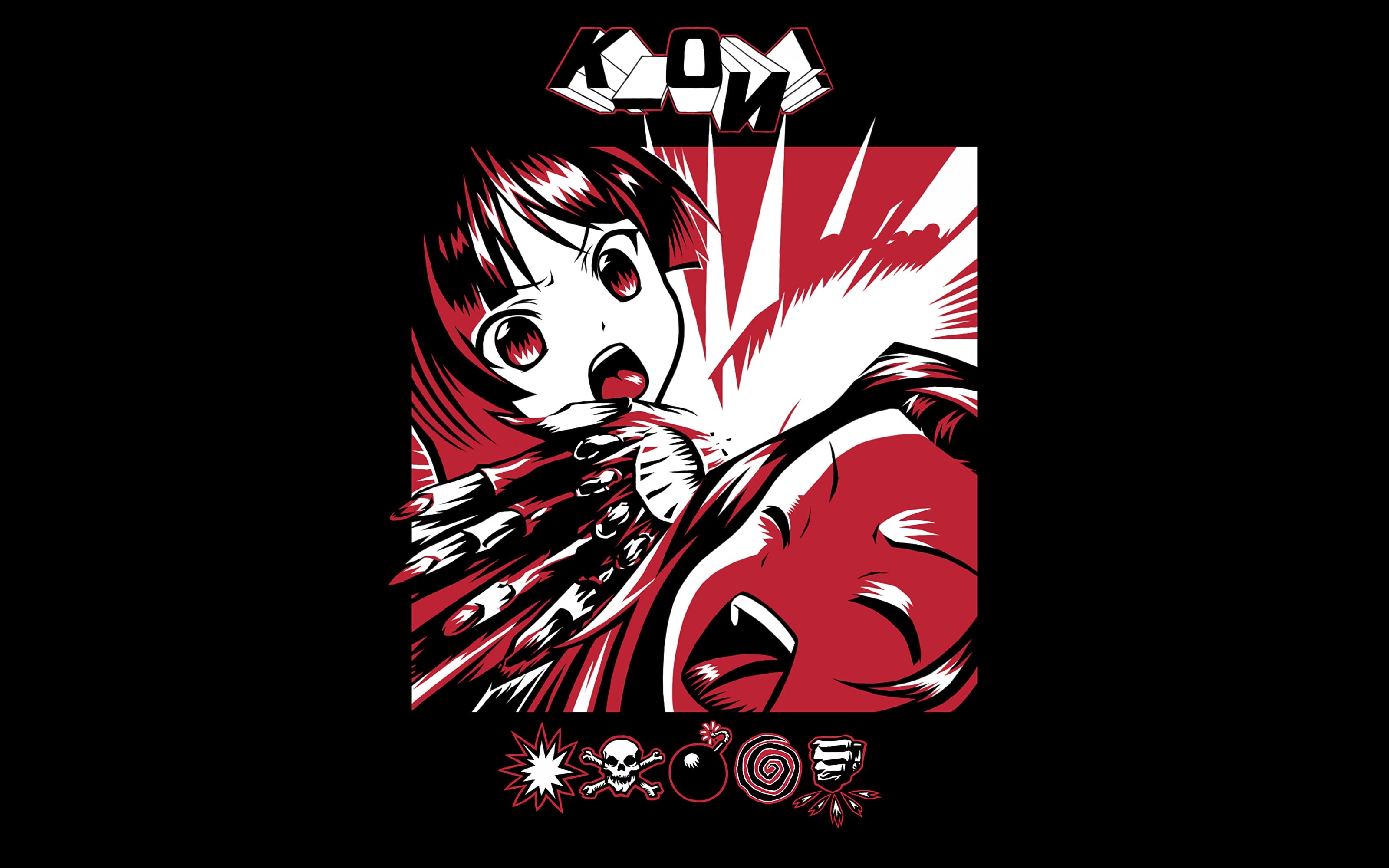 night, art and craft, version cover, dark, illuminated, music, anime, album, decoration, mood, representation, girls, Tainak To Knighty, Mio Akiyama, HD Wallpaper