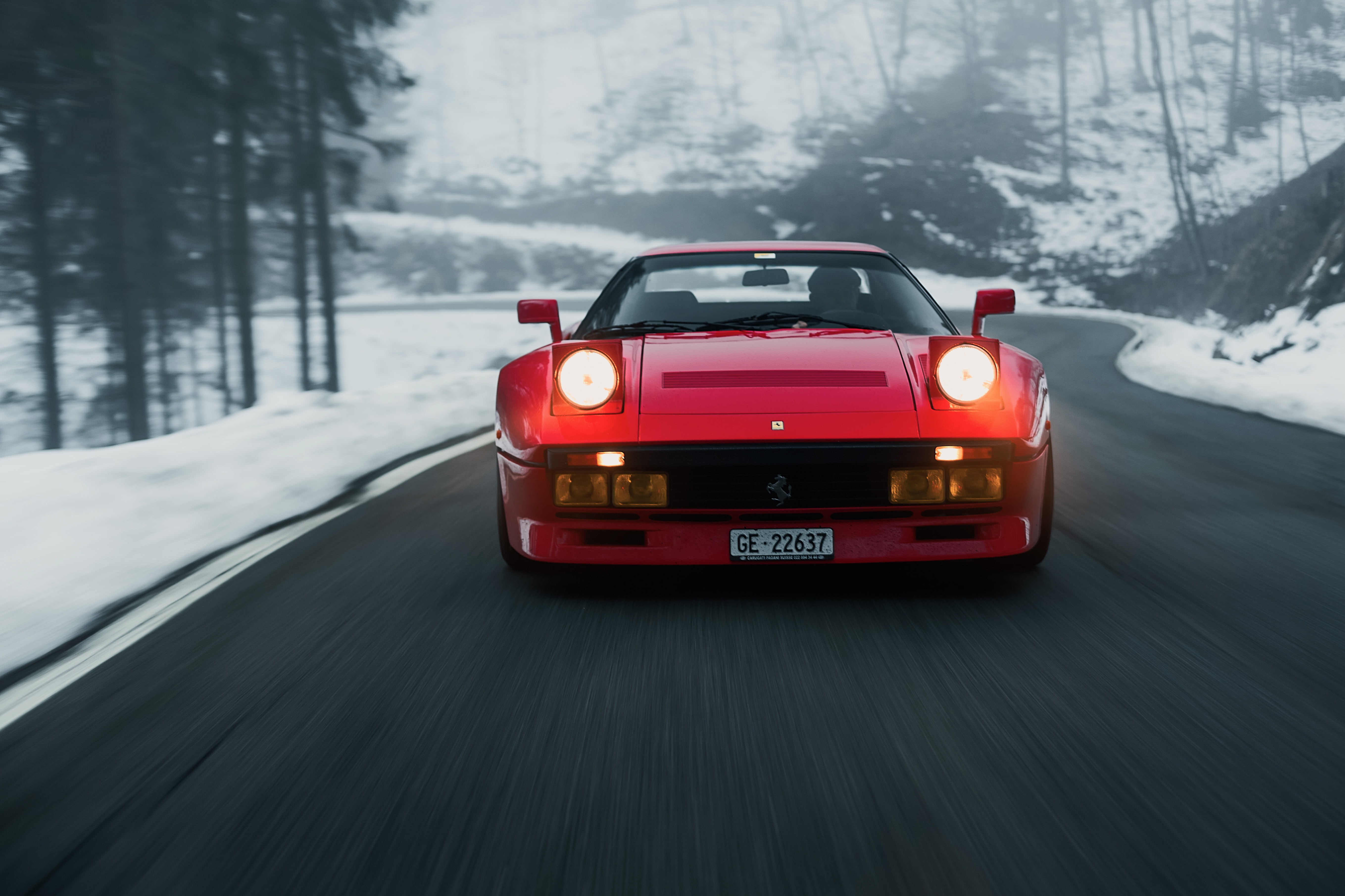 Ferrari 288 GTO, Ferrari, Red Car, 5K, HD Wallpaper