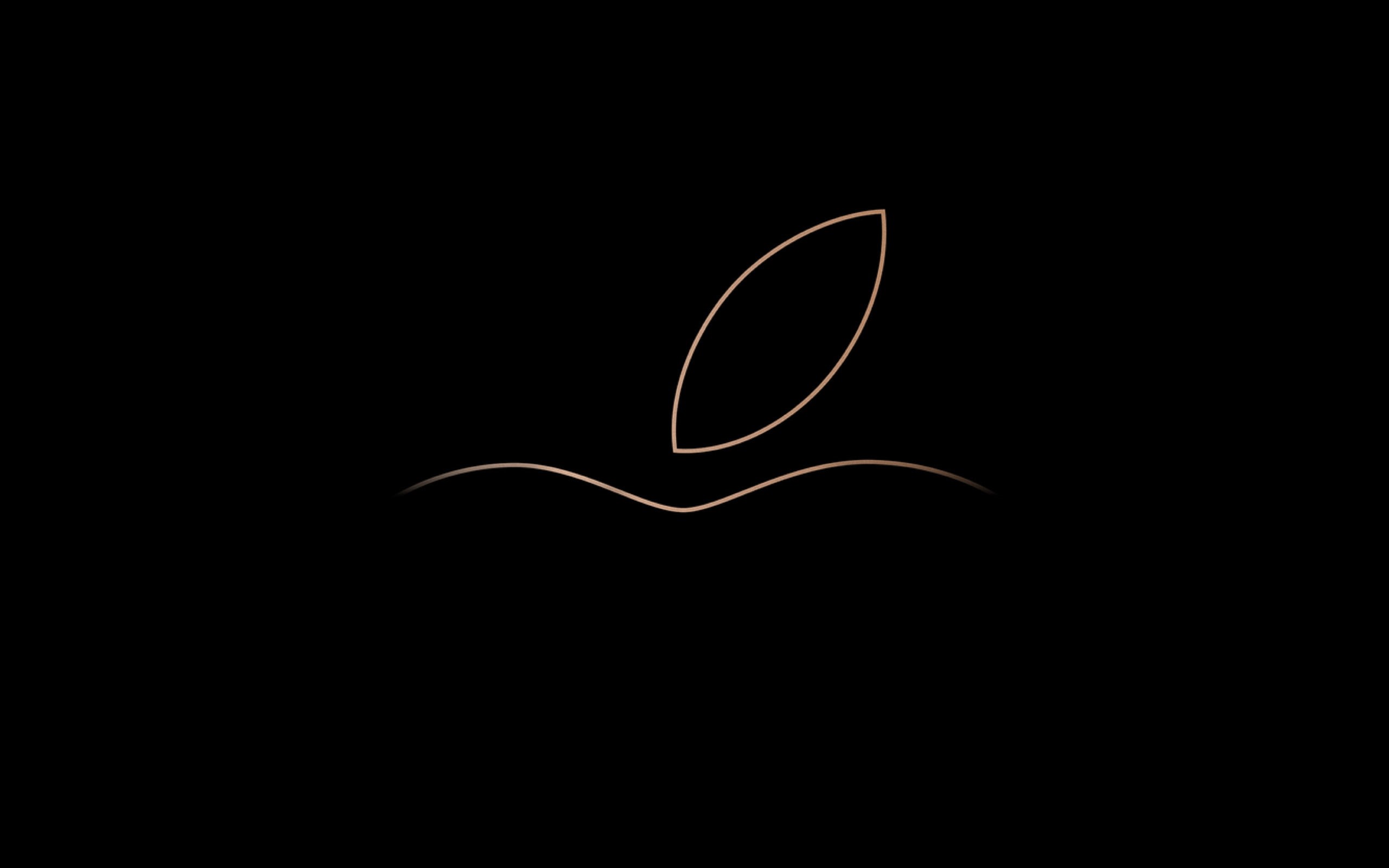 2K, Minimal, Apple, Dark background, Logo, HD, HD Wallpaper