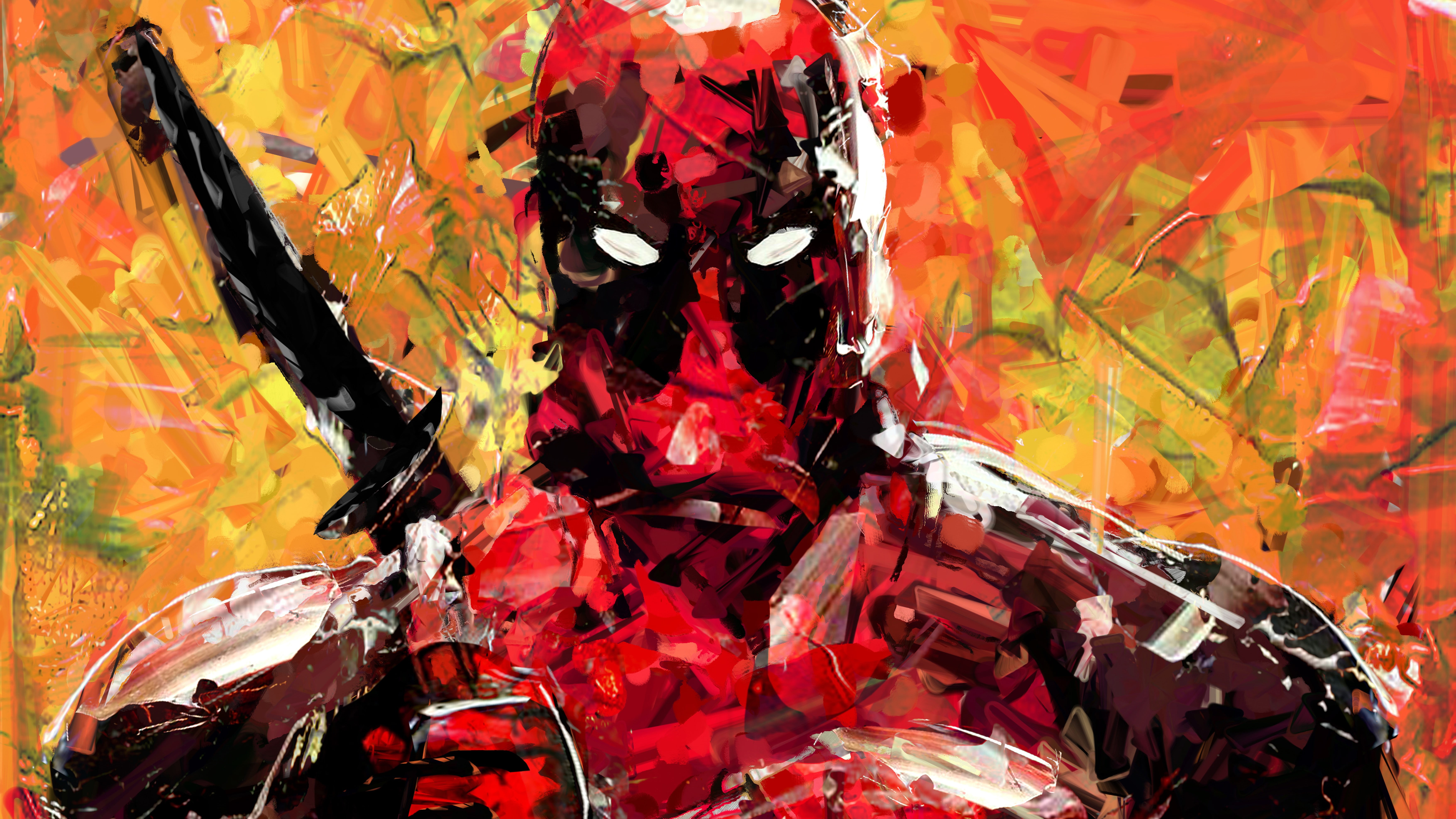 4k, superheroes, digital art, deadpool 2, 8k, 5k, 5K, deadpool, artwork, hd, HD Wallpaper