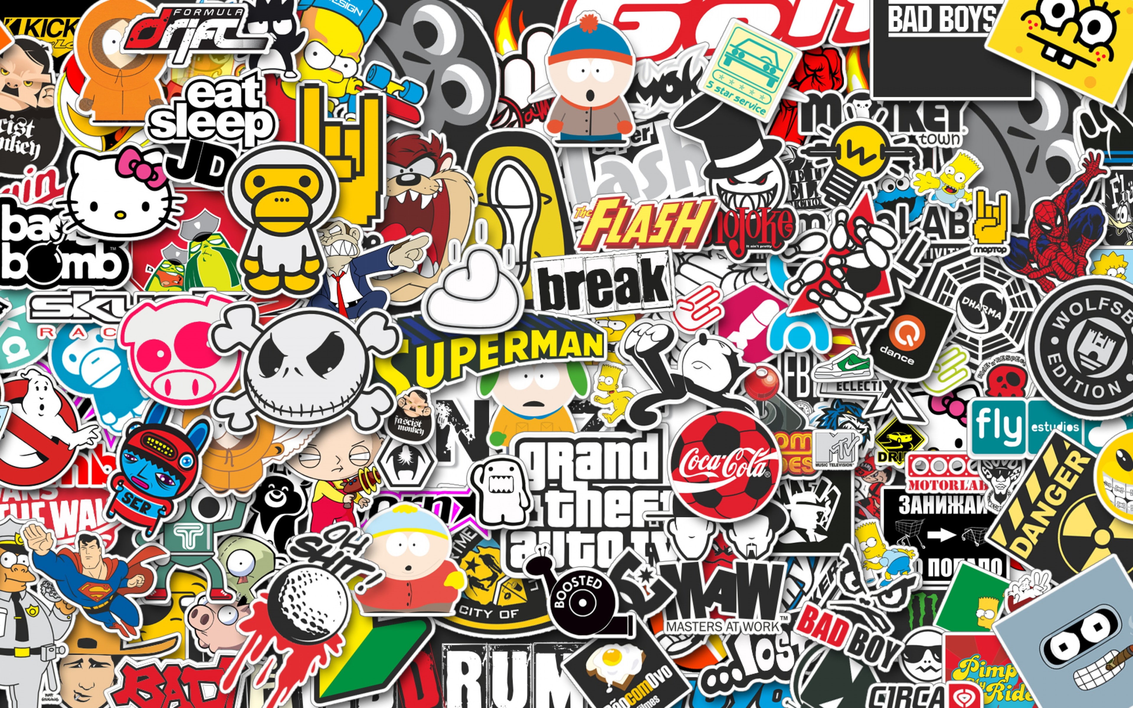 jdm, download 3840x2400 stickers, tickers, style backgrounds, 4K, HD Wallpaper