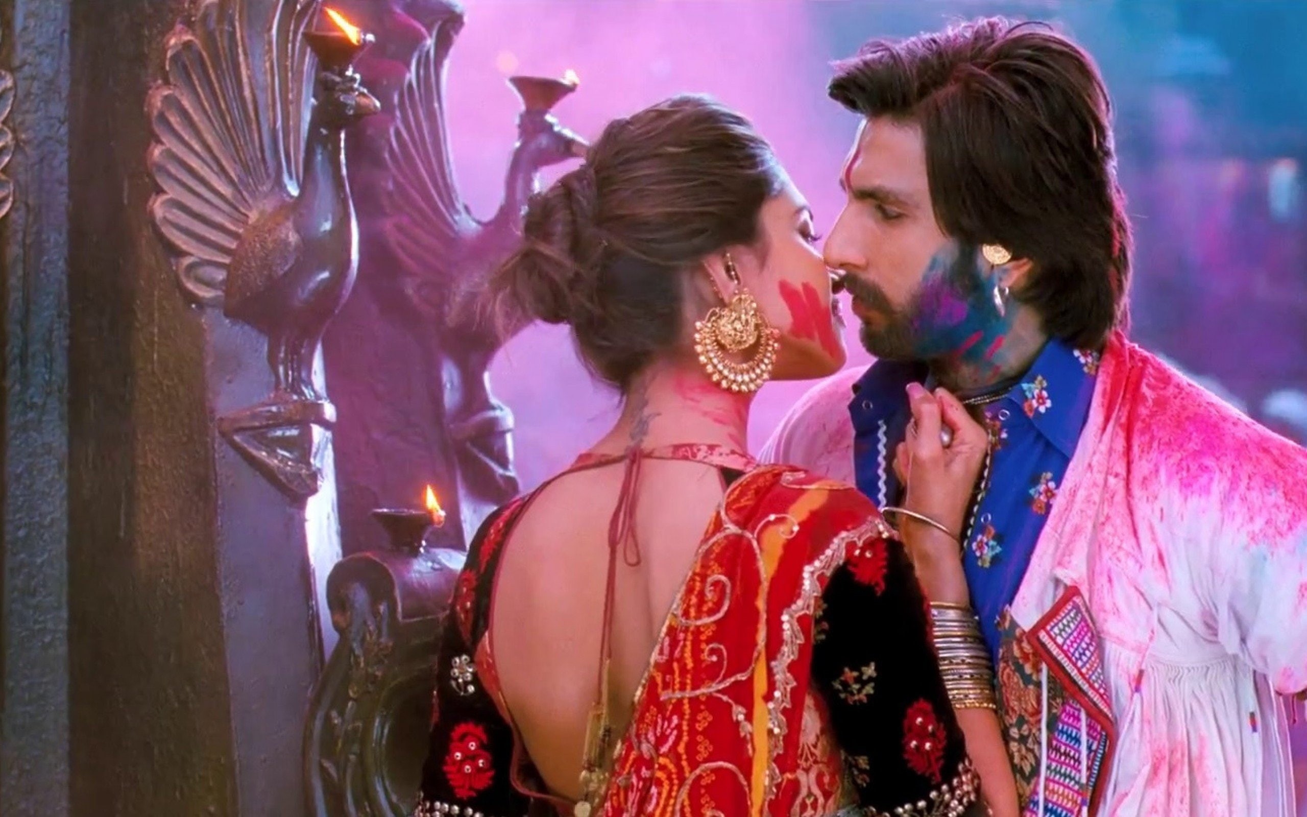 drama, musical, raasleela, padukone, 2K, goliyon, bollywood, ram-leela, romance, deepika, HD Wallpaper