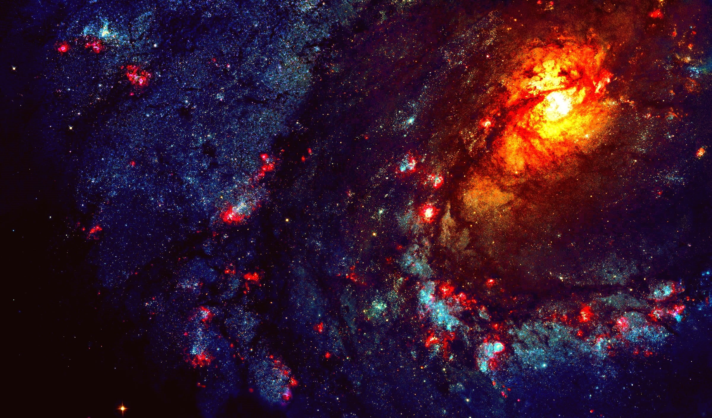 digital art, glowing, star - space, multi colored, constellation, astronomy, no people, blue, space exploration, mystery, outdoors, galaxy, nature, universe, HD Wallpaper