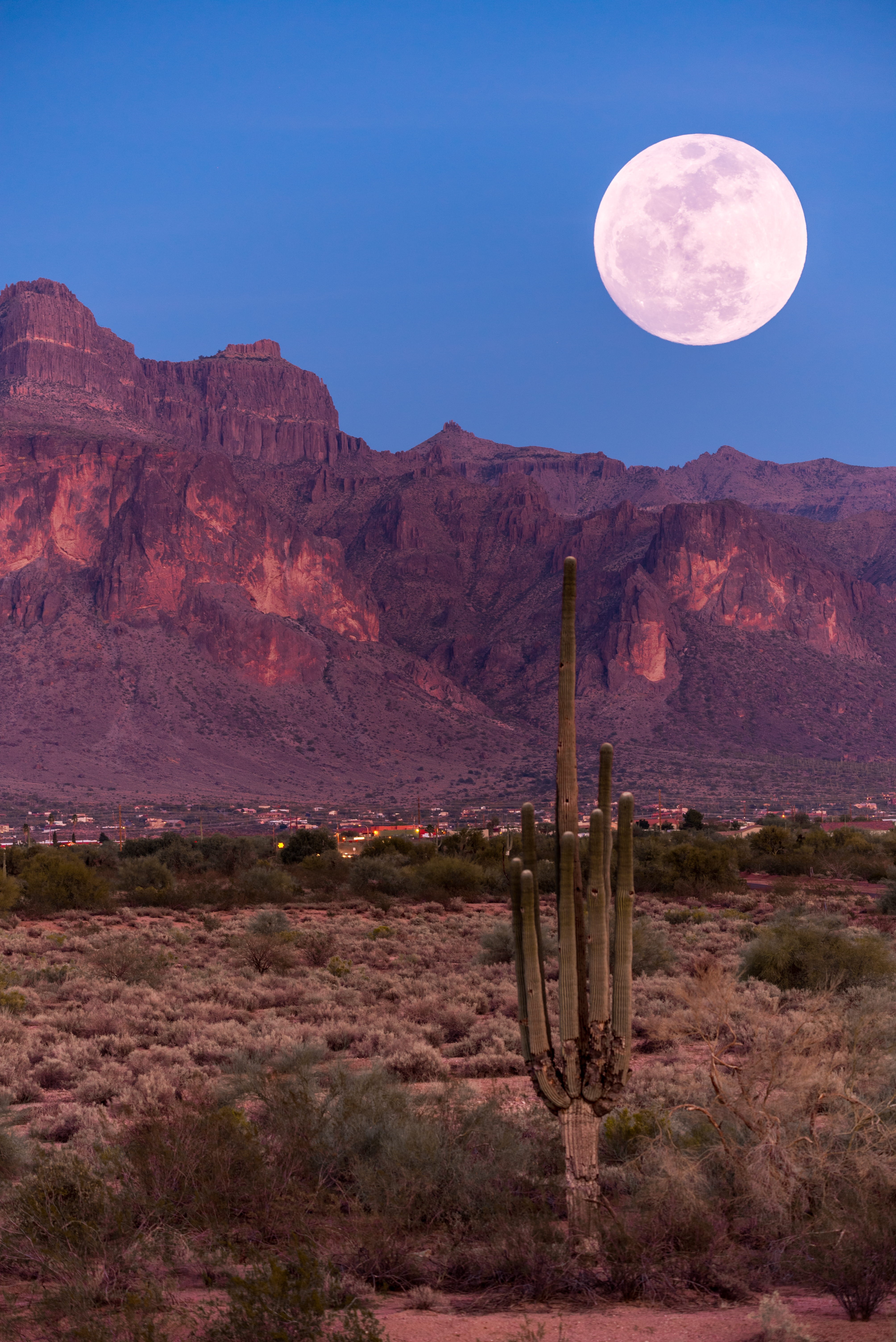 full moon, environment, remote, green, climate, outdoors, mountain range, sand, nighttime, beauty in nature, rock formation, tranquility, mountain, grass, Phone HD Wallpaper