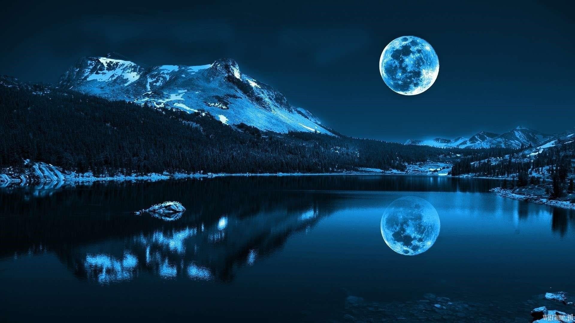 supermoon, outer space, water, beauty in nature, outdoors, california, national park, lake, atmosphere, moon, mountain range, astronomy, tioga lake, reflection, HD Wallpaper