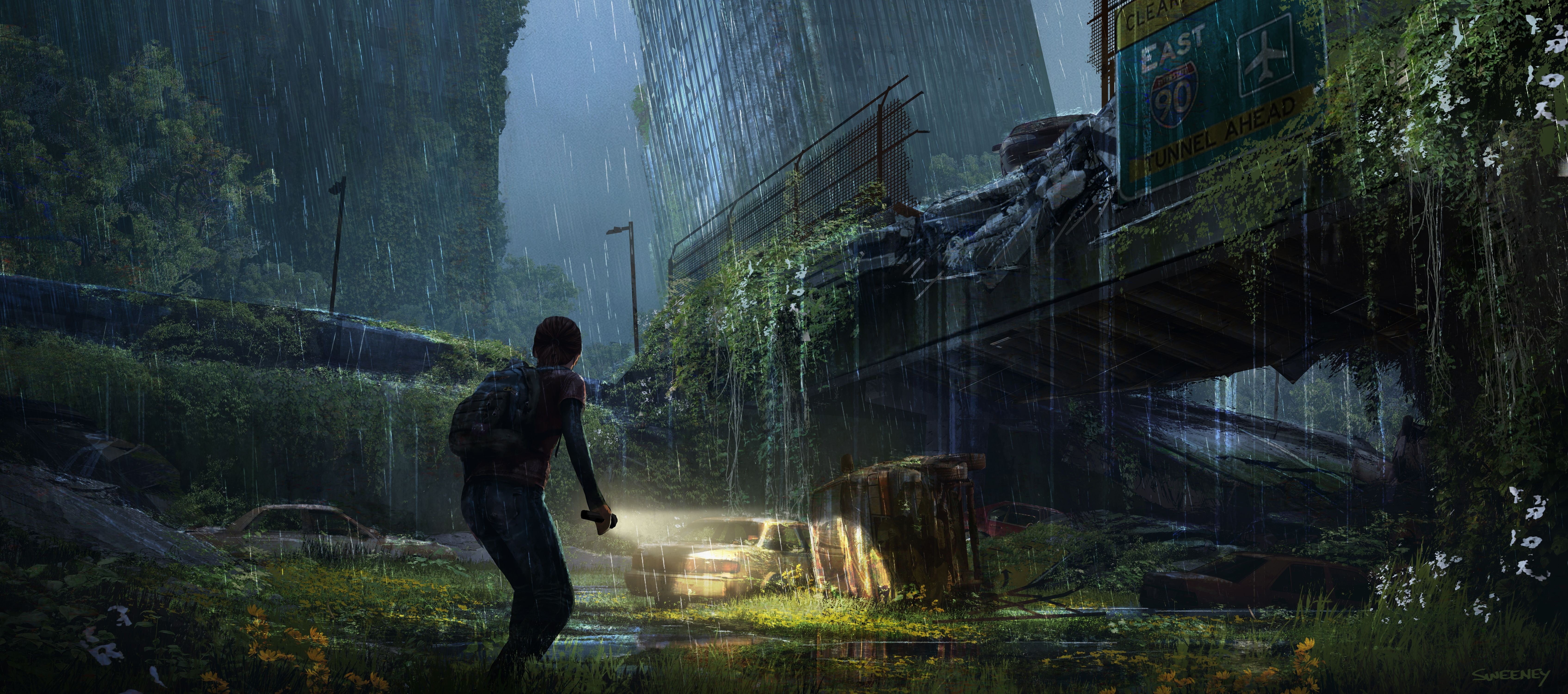 video games, water, young adult, man, standing, The Last of Us, building, architecture, nature, tree, outdoors, casual clothing, full length, HD Wallpaper