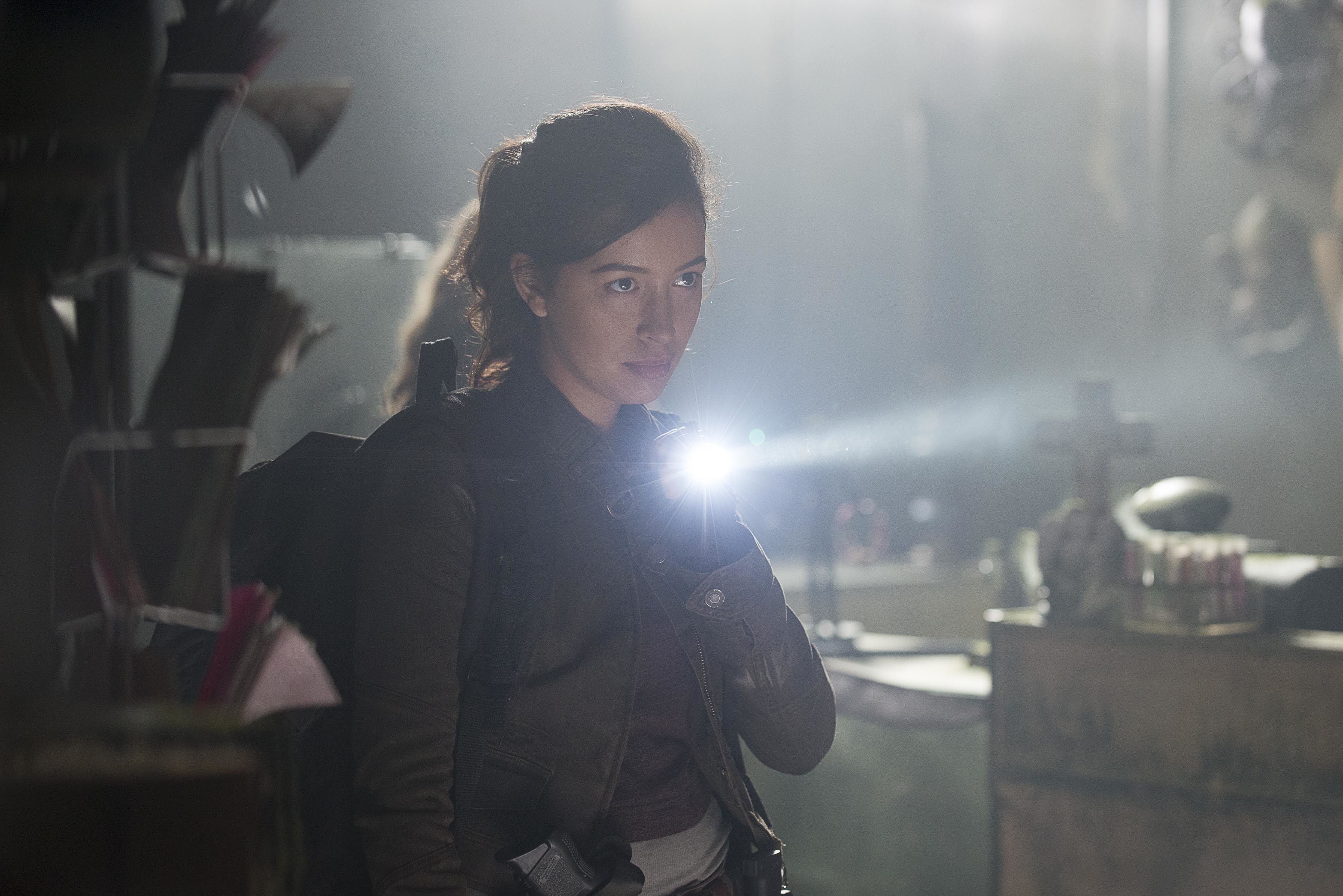 flashlight, 2K, Rosita, The Walking Dead, Christian Serratos, HD Wallpaper