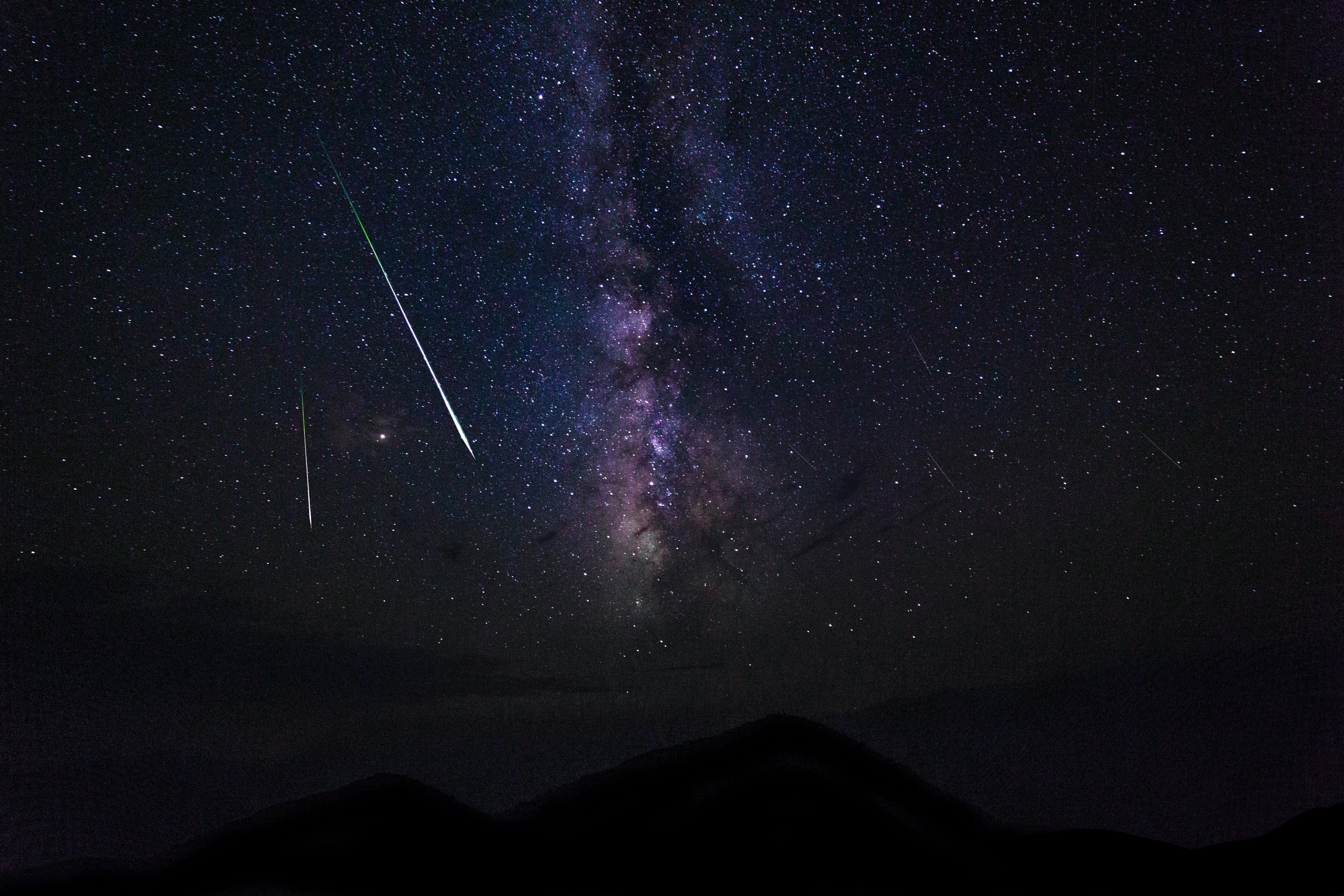 space, backgrounds, galaxy, milky, light, dark, 14mm, evening, stars, meteor, exploration, houston Astros, planet - Space, cosmos Flower, way, perseidmeteorshower, HD Wallpaper