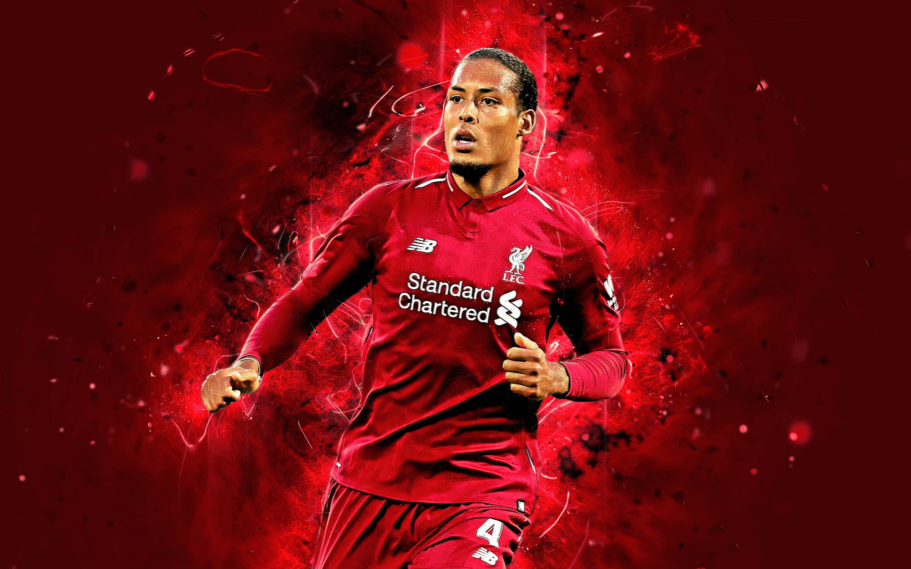 Virgil van Dijk, Liverpool F.C., 4K, Dutch, Soccer, HD Wallpaper