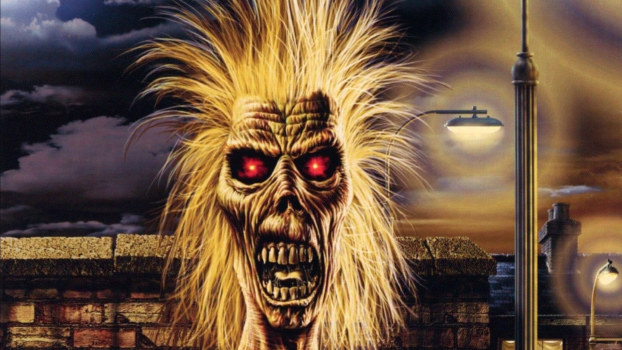 building exterior, demon, close-up, motion, heavy, outdoors, poster, built structure, hair, skull, sky, reflection, art and craft, artwork, Iron, night, HD Wallpaper