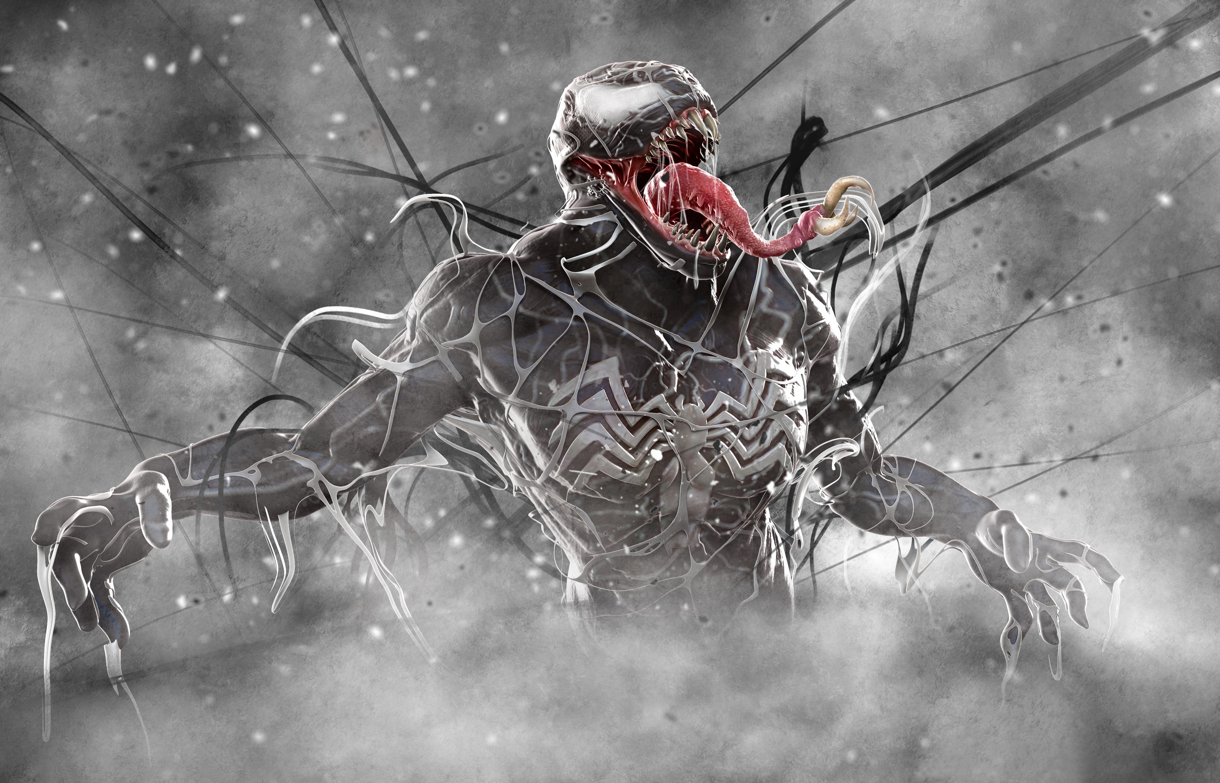 spooky, 4K, wet, full length, horse, one person, strength, power, venom, cold temperature, digital composite, language, celebration, adult, outdoors, art, HD Wallpaper