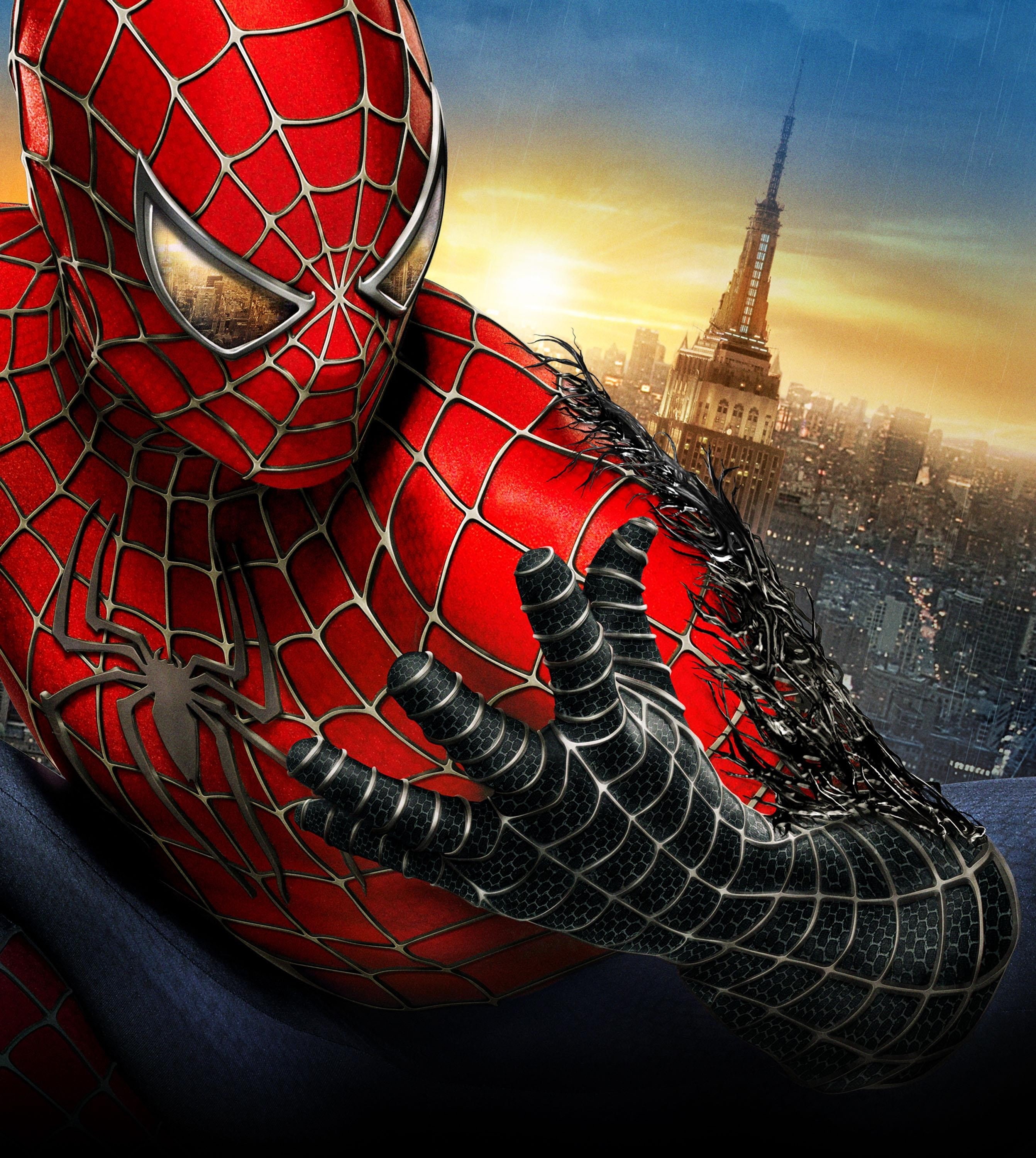 art, comics, hd, costume, movies, x, superheroes, entertainment, 2K, spiderman, symbiote, Phone HD Wallpaper