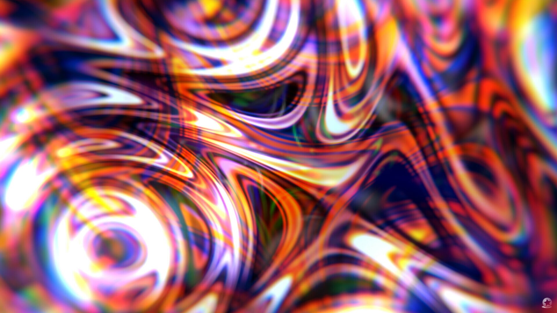 psychedelic, waves, abstract, 1080P, dreamscape, glass, colorful, HD Wallpaper