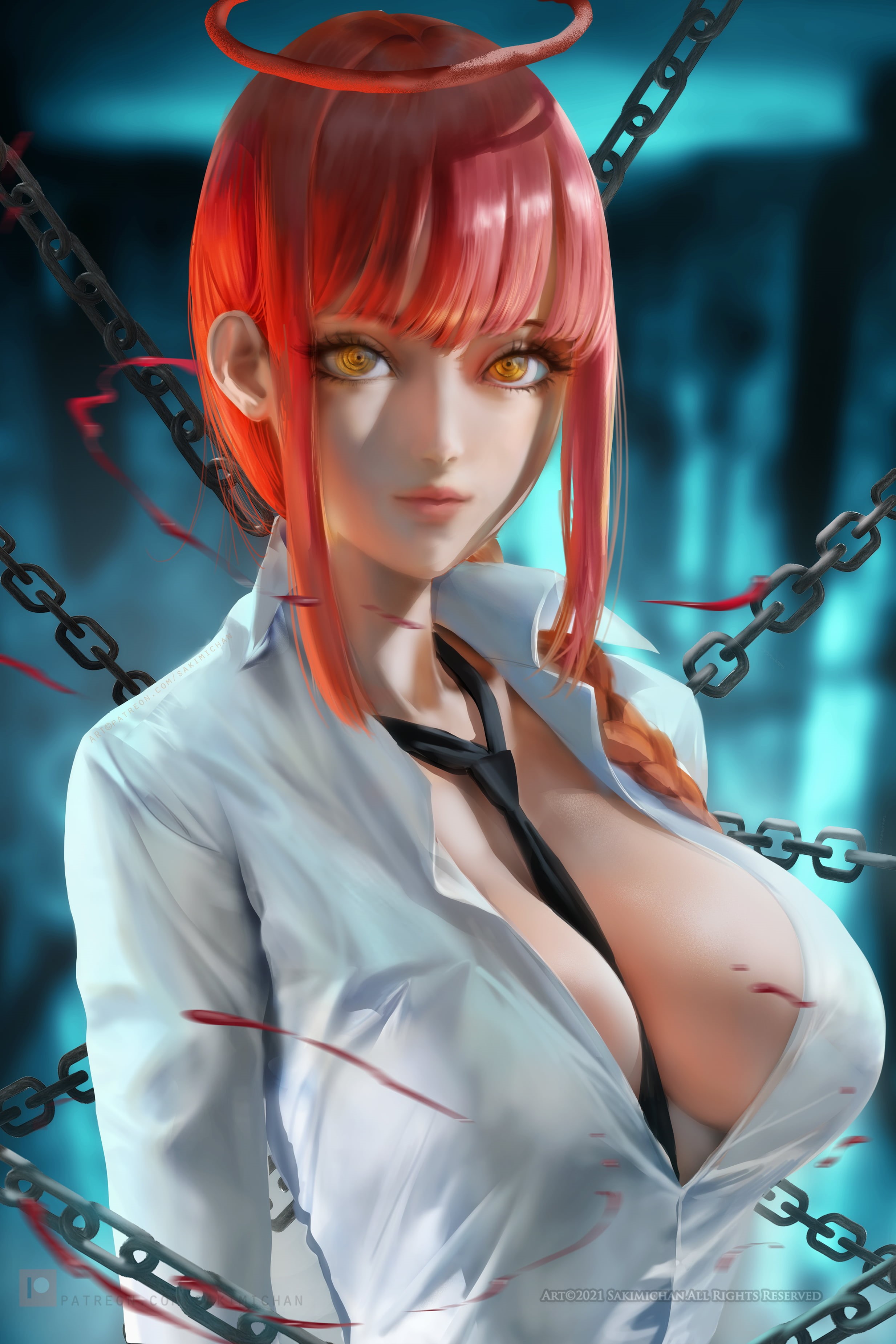 illustration, Sakimichan, women, looking at viewer, fantasy art, fantasy girl, artwork, drawing, fan art, digital art, 2K, Phone HD Wallpaper