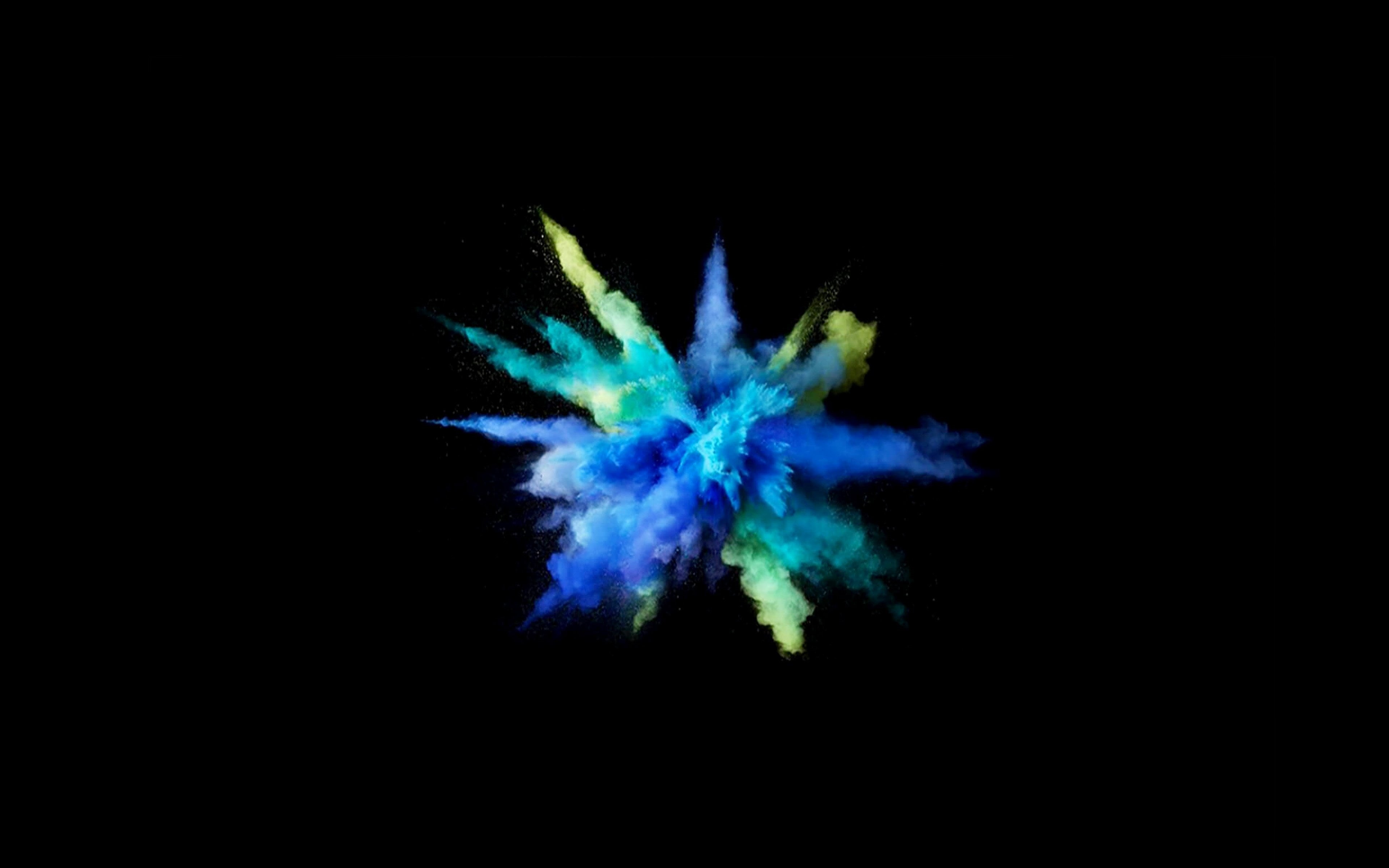 illuminated, green color, talcum powder, night, illustration, paint, exploding, smoke - physical structure, arts culture and entertainment, art, dark, apple, HD Wallpaper