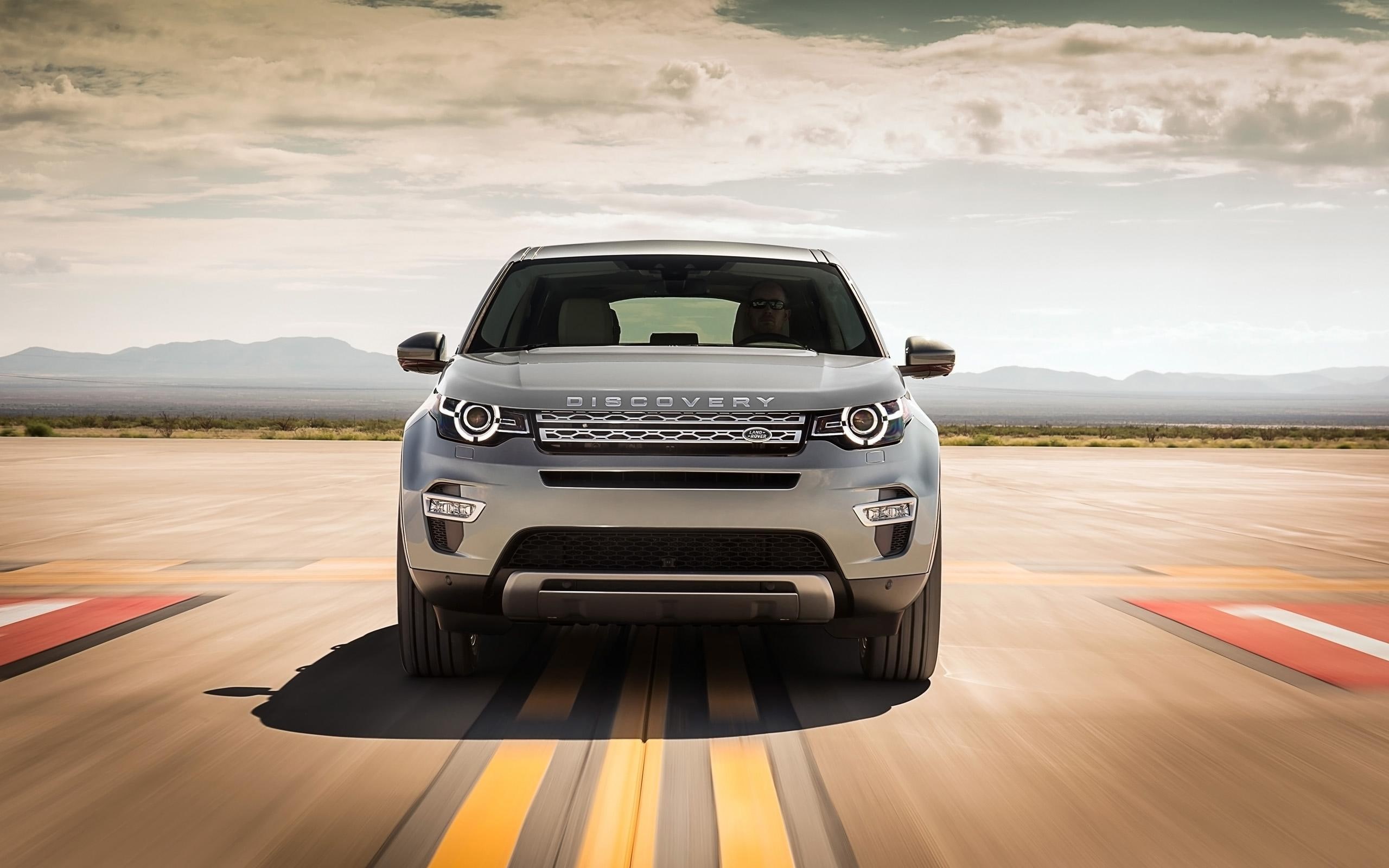 discovery, land, rover, cars, 2K, gray, 2015, sport, land rover, HD Wallpaper