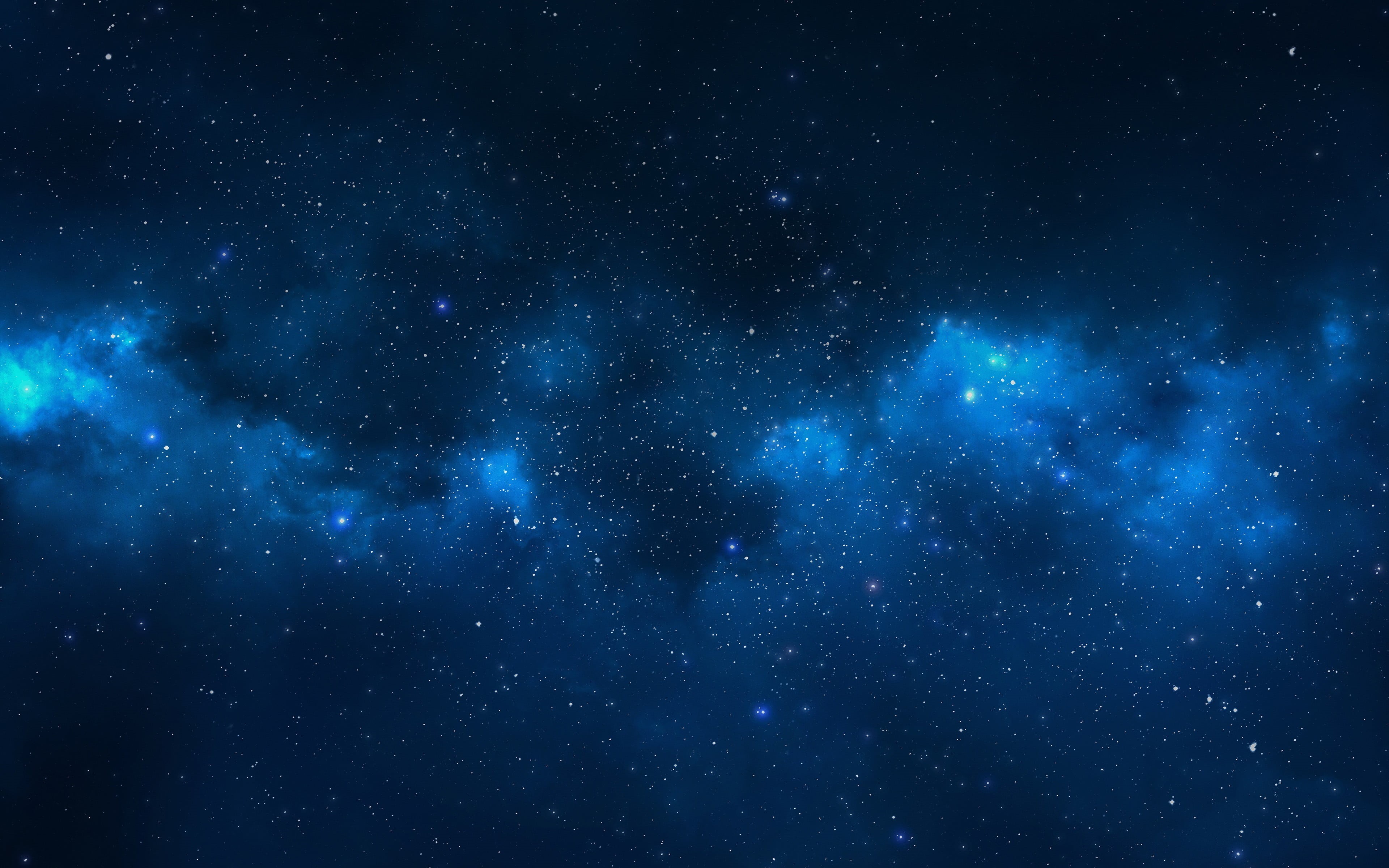 4K, glowing, star - space, nebula, sky, stars, blue, dark, space, night, beauty in nature, exploration, no people, nature, scenics - nature, astronomy, HD Wallpaper