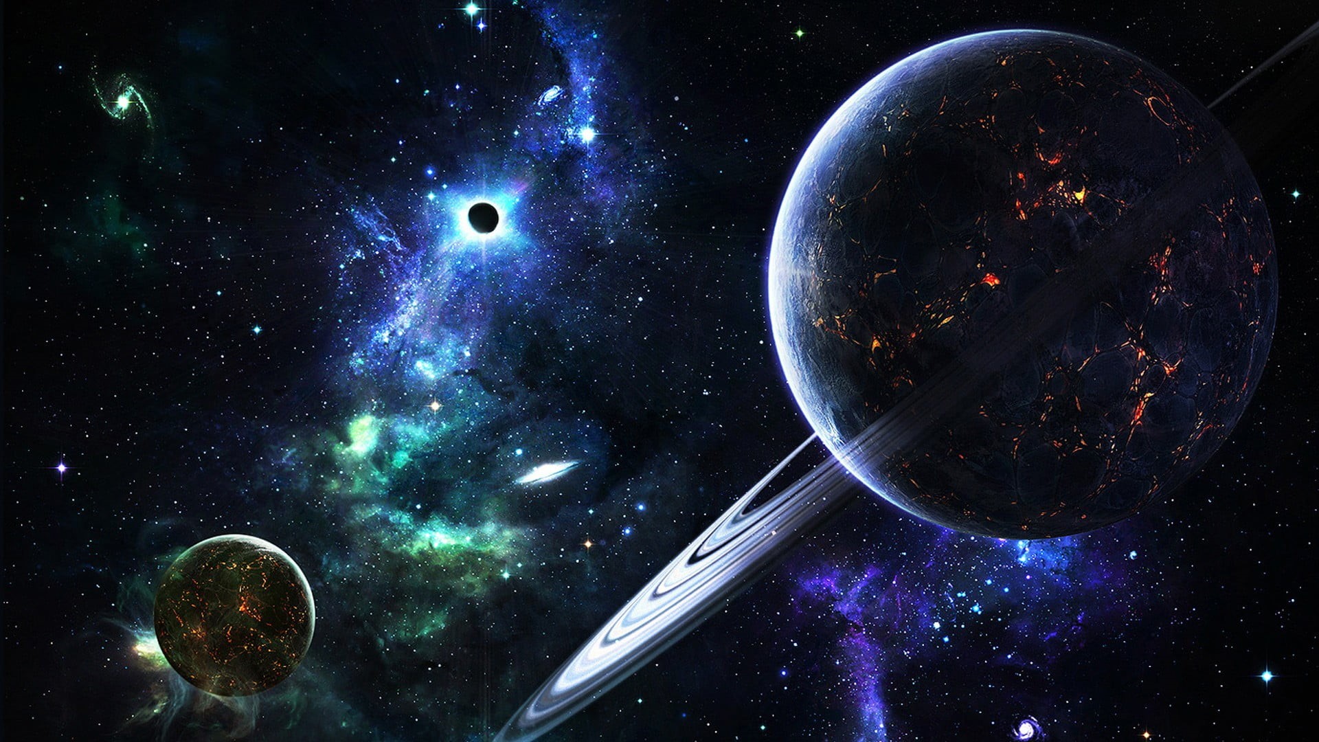 star - space, purple, sphere, blue, orbiting, planetary moon, nature, planet - space, sky, space, light - natural phenomenon, jupiter, planet, 1080P, astronomy, HD Wallpaper