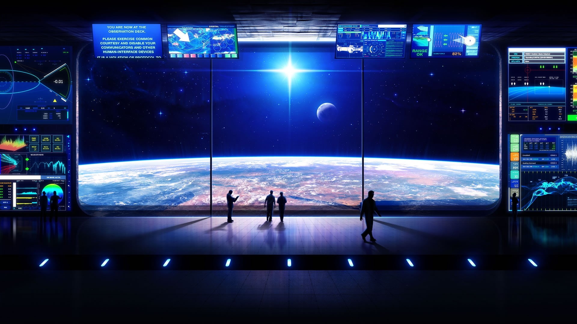 planets, station, art, x, outer space, futuristic, computers, space, earth, sciencefiction, sun, hd, 1080P, outer, future, HD Wallpaper