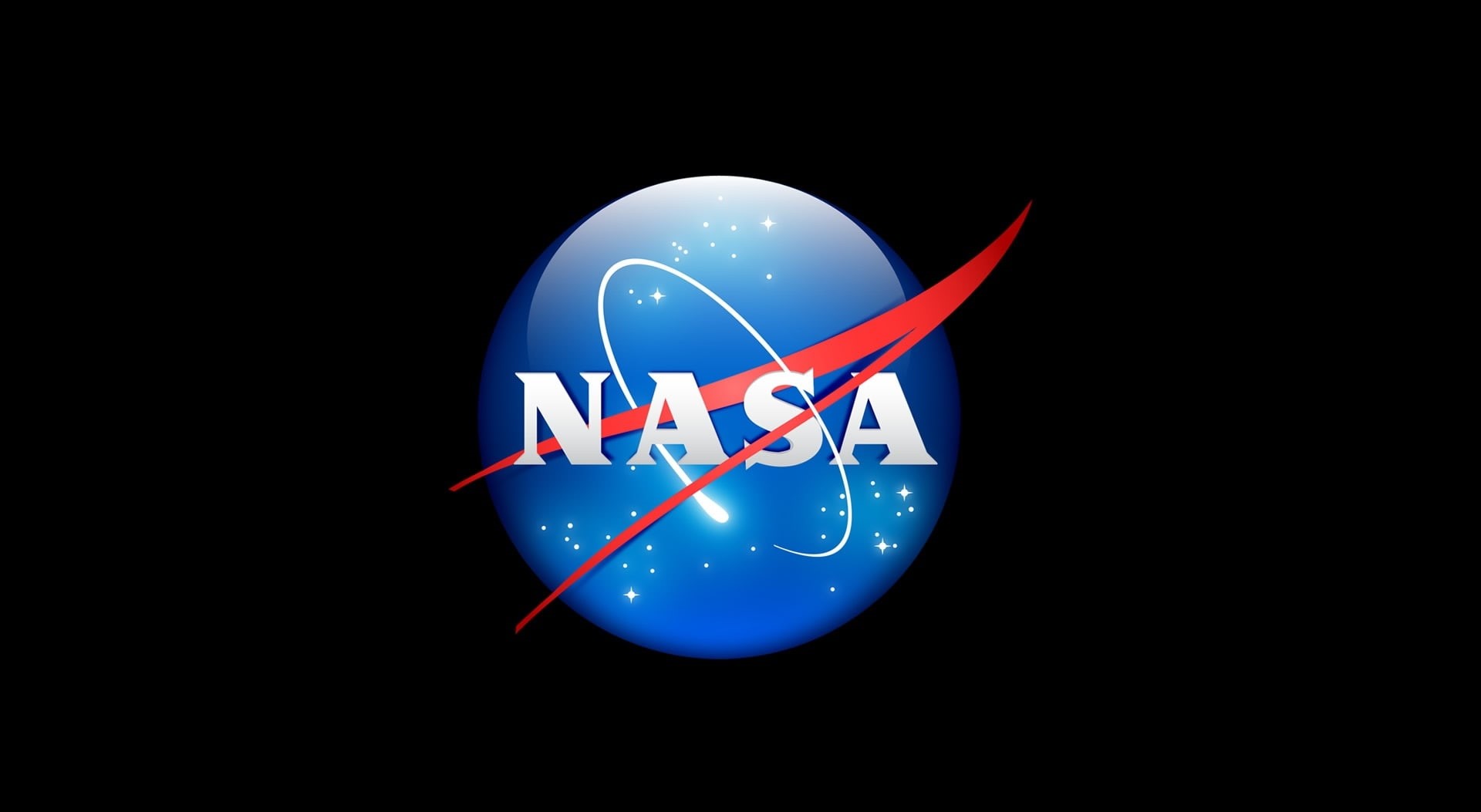 night, studio shot, motion, blue, copy space, light - natural phenomenon, dark, Space, illuminated, communication, multi colored, close-up, Logo, Nasa, HD Wallpaper