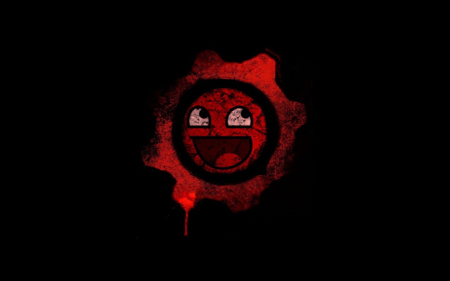 horror, spooky, communication, video games, art and craft, warning sign, creativity, black, representation, dark, red, 720P, studio shot, gear, Gears of War, HD Wallpaper