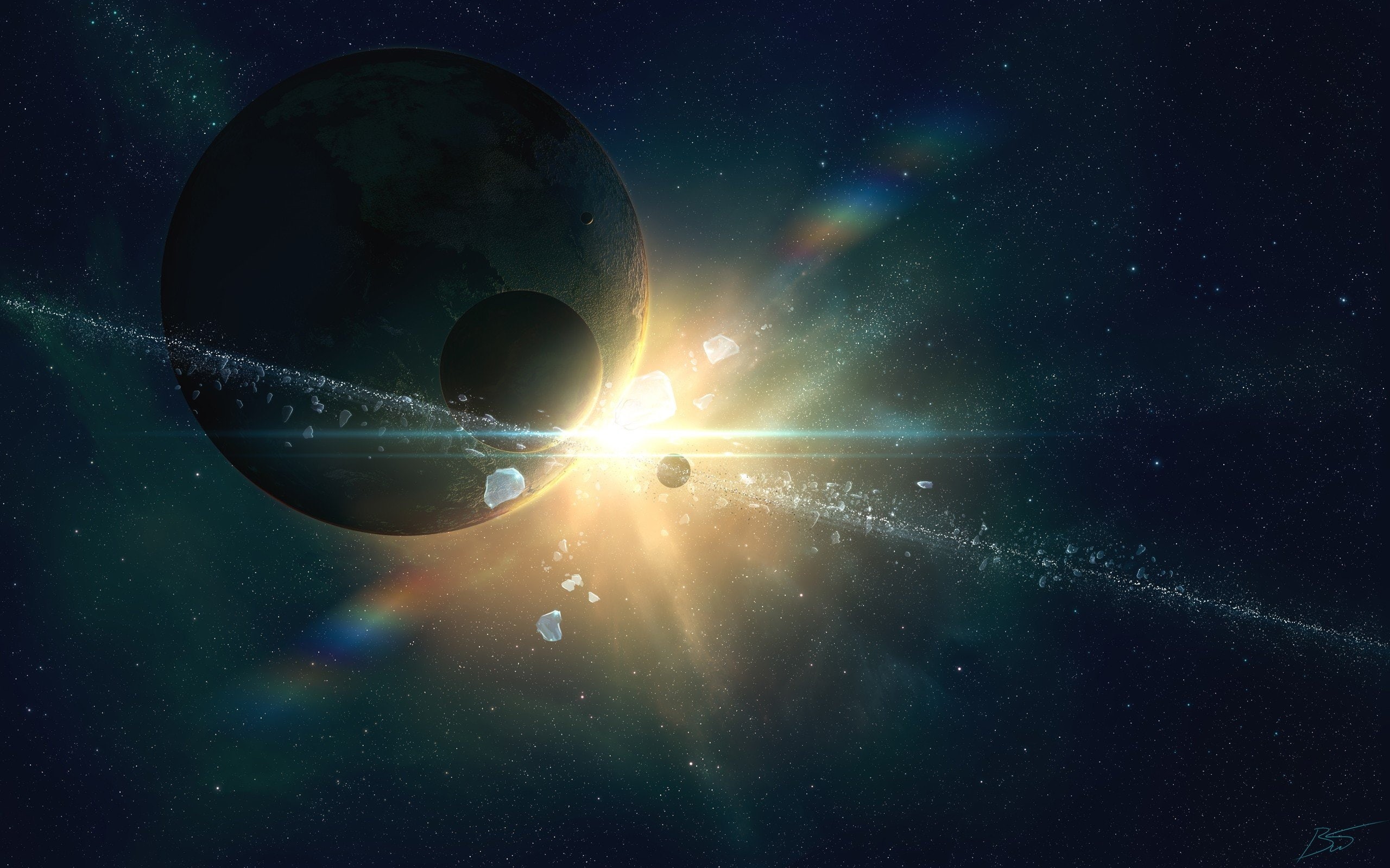 Joey Jazz, Spacescapes, 2K, HD Wallpaper