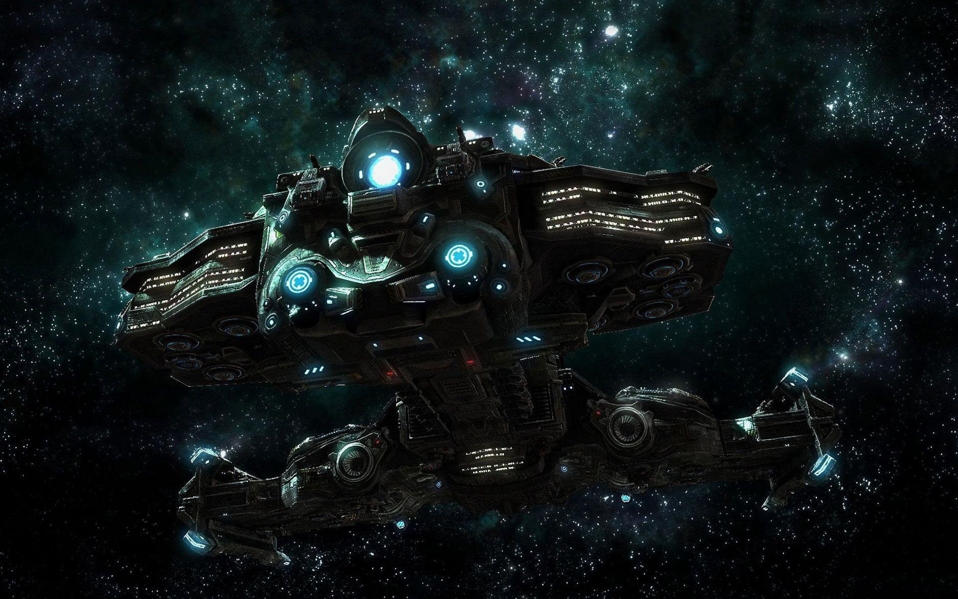 spacescape, science, starcraft, 1080P, video, games, fiction, HD Wallpaper