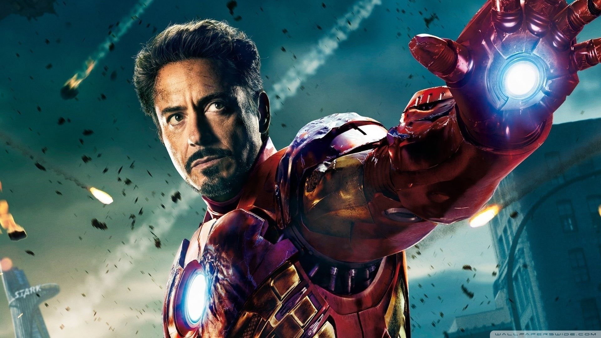 one person, clothing, holding, Tony Stark, portrait, front view, standing, adult, 1080P, sport, Robert Downey Jr., young adult, Iron Man, The Avengers, HD Wallpaper