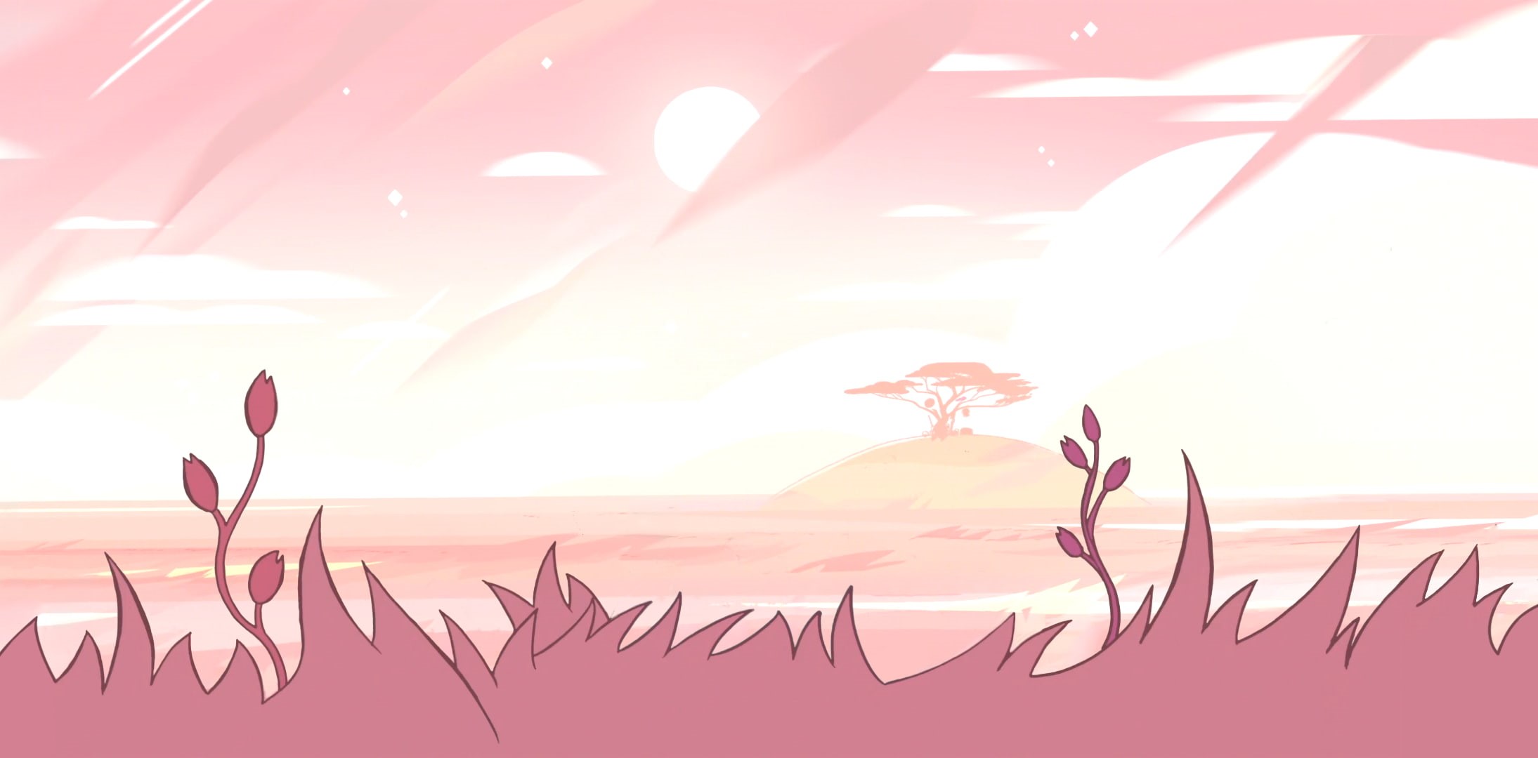 close-up, plant part, plant, leaf, 1080P, growth, multi colored, pattern, cartoon, tree, nature, tranquility, Steven Universe, creativity, sunlight, no people, HD Wallpaper