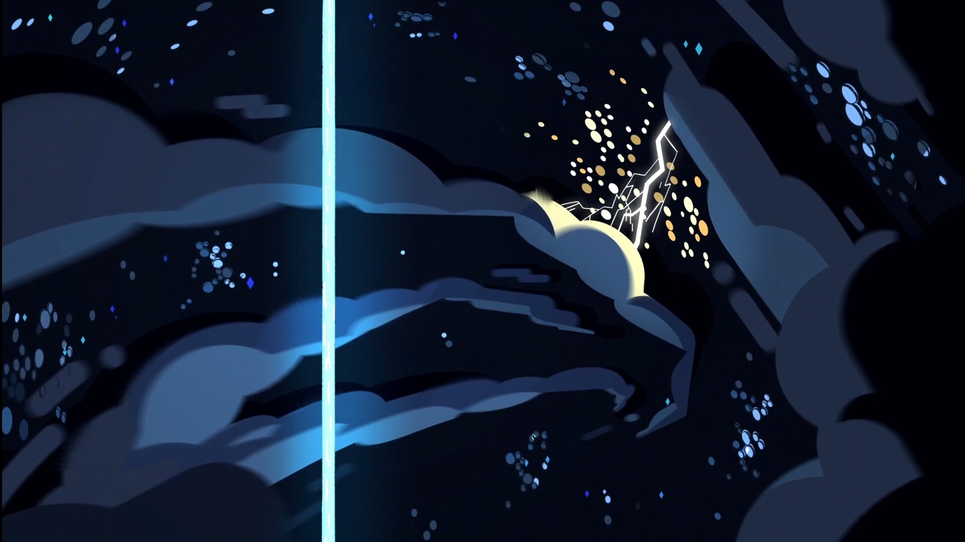 close-up, nightlife, creativity, event, pattern, night, light - natural phenomenon, blue, Steven Universe, 1080P, lighting equipment, no people, cartoon, HD Wallpaper